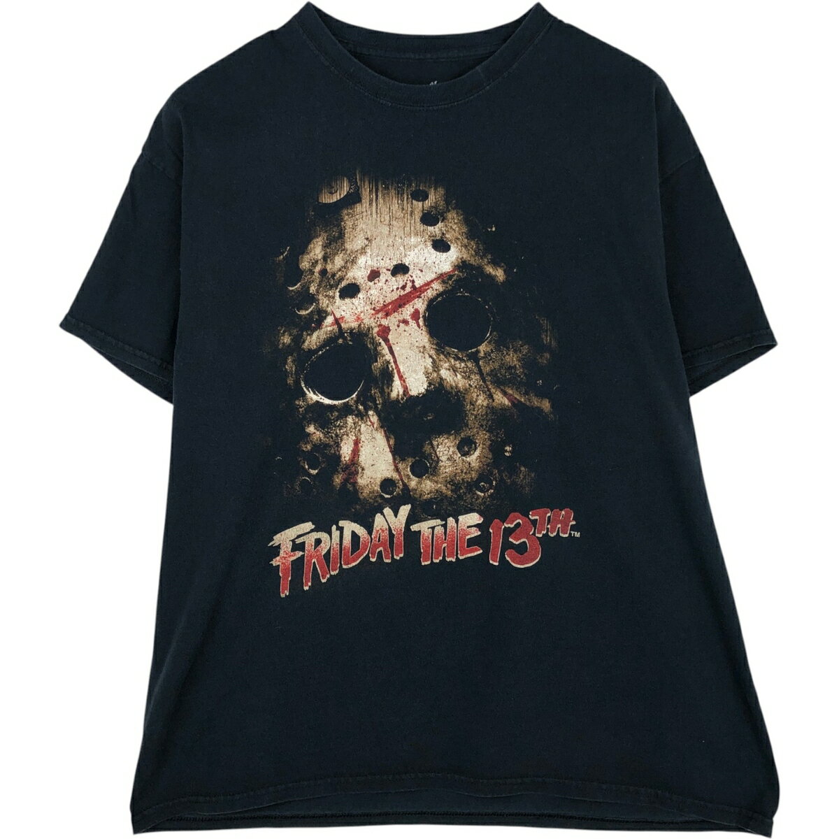 古着 FRIDAY THE 13TH 13日の金曜日 映画 ムービーTシャツ メンズXL相当 /eaa631636 【中古】 【260408】 ブラック系 春夏秋