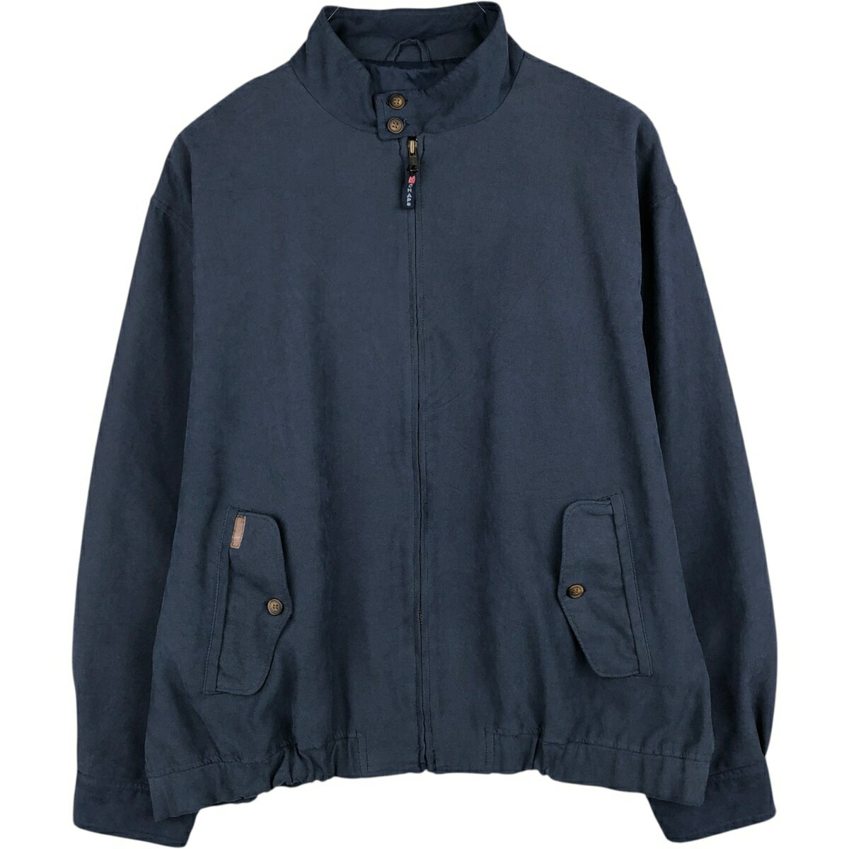 21年製✨ブラックウォッチ ポロラルフローレン ハリントンジャケット グレー L ポロ ラルフ ローレン POLO RALPH LAUREN ツイル バイスイング