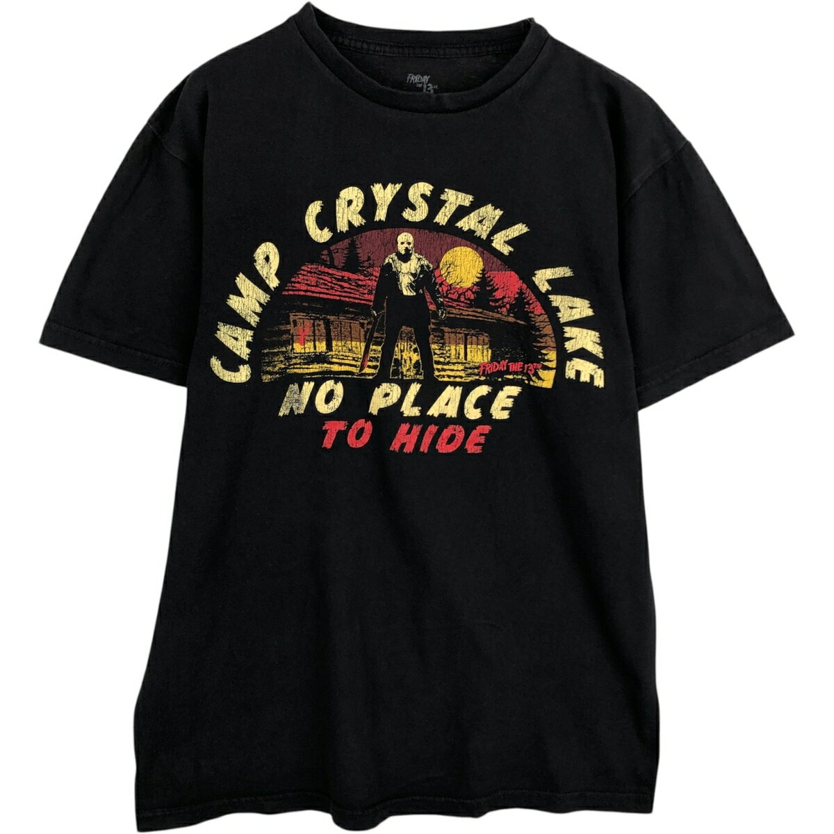 古着 FRIDAY THE 13TH 13日の金曜日 映画 ムービーTシャツ メンズM相当 /eaa631705 【中古】 【260407】 ブラック系 春夏秋