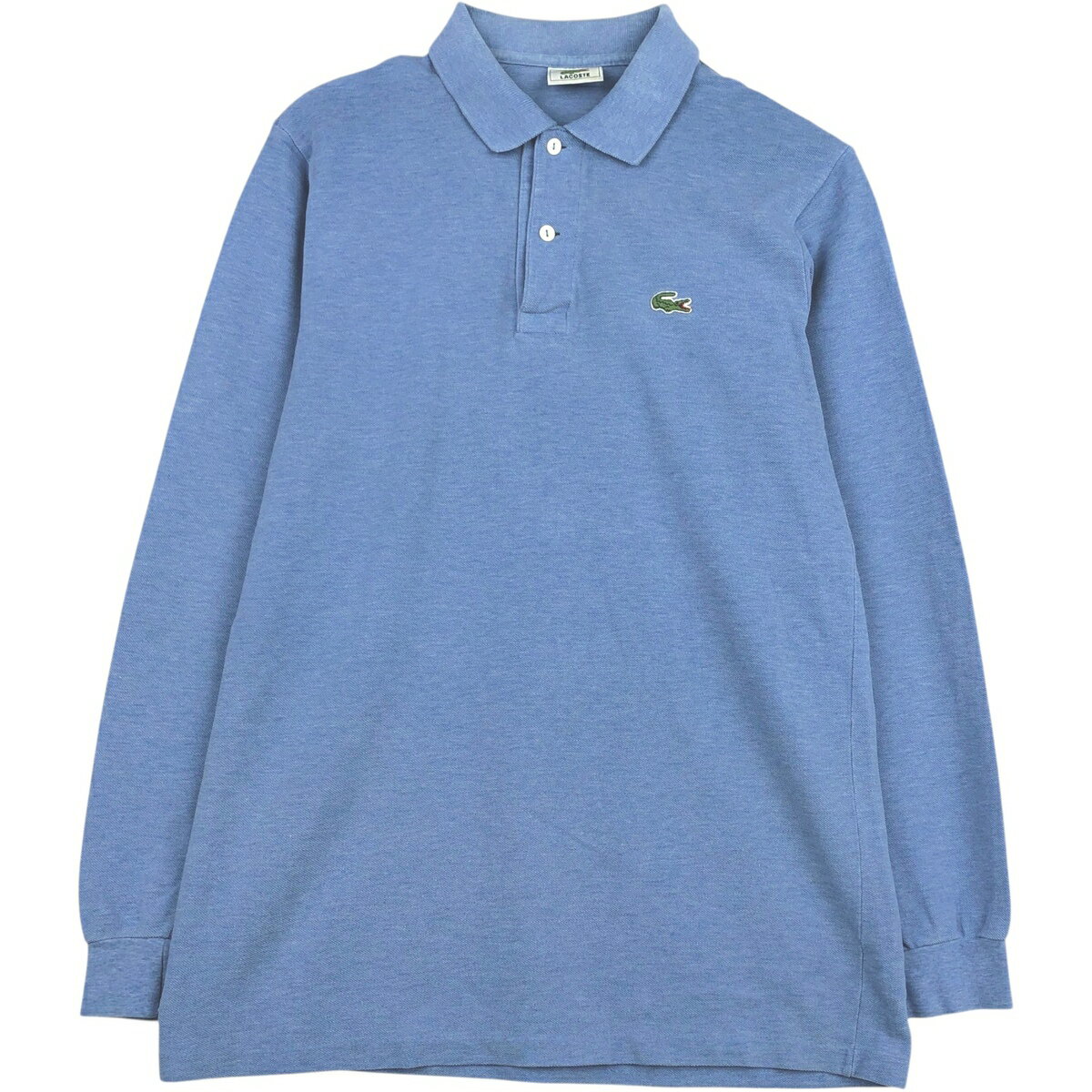 商品詳細 ブランド・LACOSTE・ラコステ・ 特徴・レギュラーカラー・長袖・ モデル/形状・長袖 ポロシャツ・ 素材・コットン:100%・ 色・ブルー系 水色・ 柄・無地・ワンポイント・ 生産国・不明・ 年代 サイズ・メンズM・表記サイズ:4・着丈:71.5cm・身幅:48.5cm・肩幅:39.5cm・袖丈:59cm・ コンディション・C・ カテゴリ・メンズ・トップス・ポロシャツ・無地ポロシャツ・ 商品番号・eaa631861・ 取扱店・・ スタッフコメントLACOSTE 長袖 ポロシャツ / メンズM / 商品番号 eaa631861 USEDですので使用感などございますが、まだまだご愛用していただけます。 古着という事をご理解の上ご注文よろしくお願いします。 【状態追記】 ●全体、汚れ ●前、右袖に裂け ●後、左肩付近に汚れ　左袖に擦れ※状態は当社独自の基準です。 着用感表記サイズ着丈身幅肩幅袖丈 メンズM4(サイズ表記4ですが、計測値&着用感でメンズM相当です)71.5cm48.5cm39.5cm59cm ※測定値の若干の誤差はご了承下さい。サイズガイドはこちら ブランドLACOSTEラコステ 特徴レギュラーカラー / 長袖モデル/形状長袖 ポロシャツ素材コットン:100%色ブルー系 水色柄無地 / ワンポイント生産国不明年代-カテゴリ無地ポロシャツ商品番号eaa631861取扱店　　 ラコステの他の商品を見る無地ポロシャツの他の商品を見る