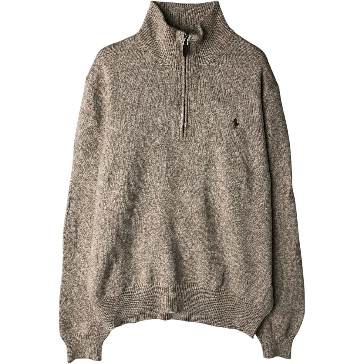 Rakuten - 古着 ラルフローレン Ralph Lauren POLO RALPH LAUREN コットンニットハーフジップセーター メンズL相当 /eaa631943 【中古】 【260412】