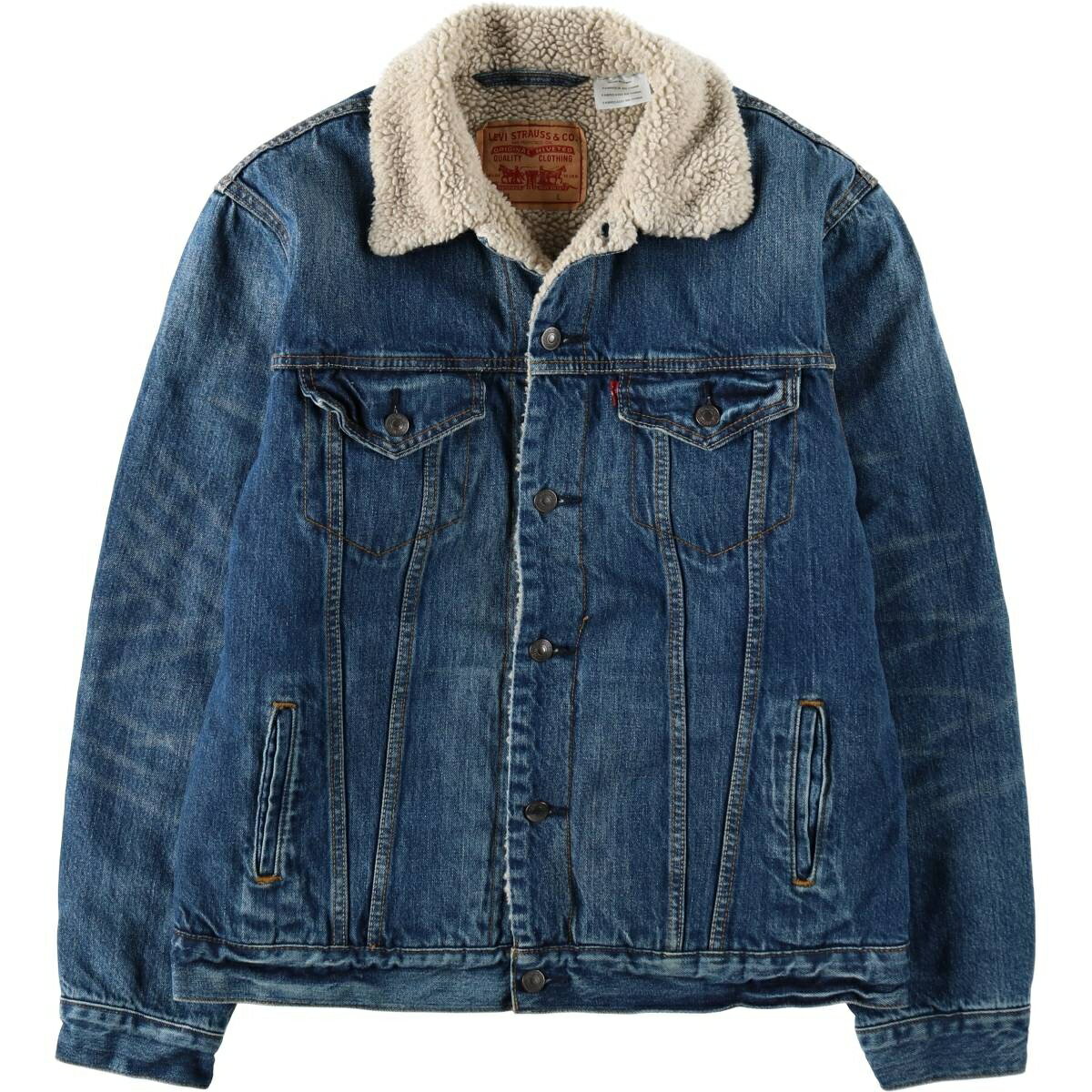 古着 リーバイス Levi's 70598 中綿入り デニムボアジャケット メンズL相当 /eaa632477 【中古】 【260411】