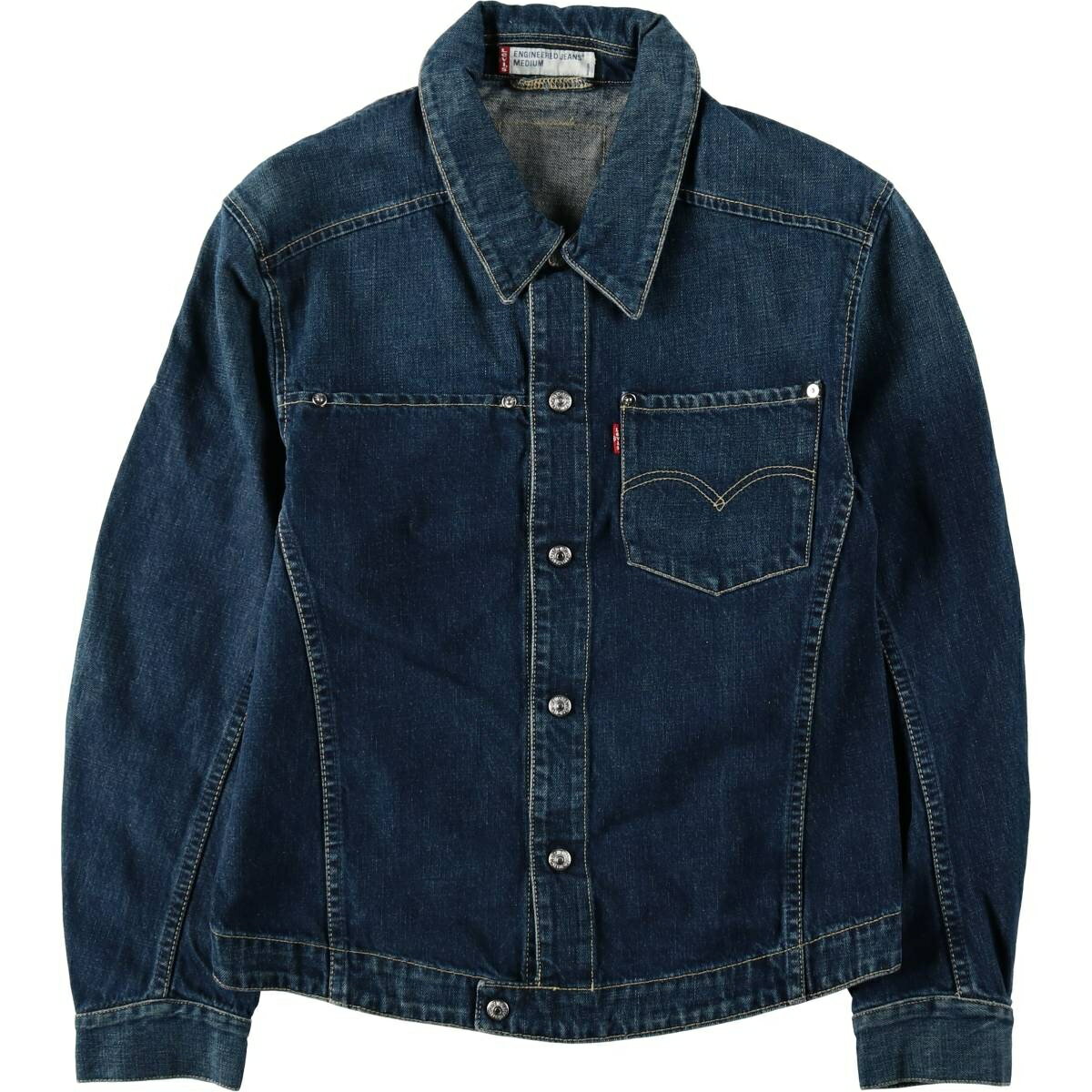 古着 00'S リーバイス Levi's ENGINEERED エンジニアード ユーロモデル 70100-1651 デニムジャケット メンズM相当 /eaa632509 【中古】 【260416】 【GR-NV】