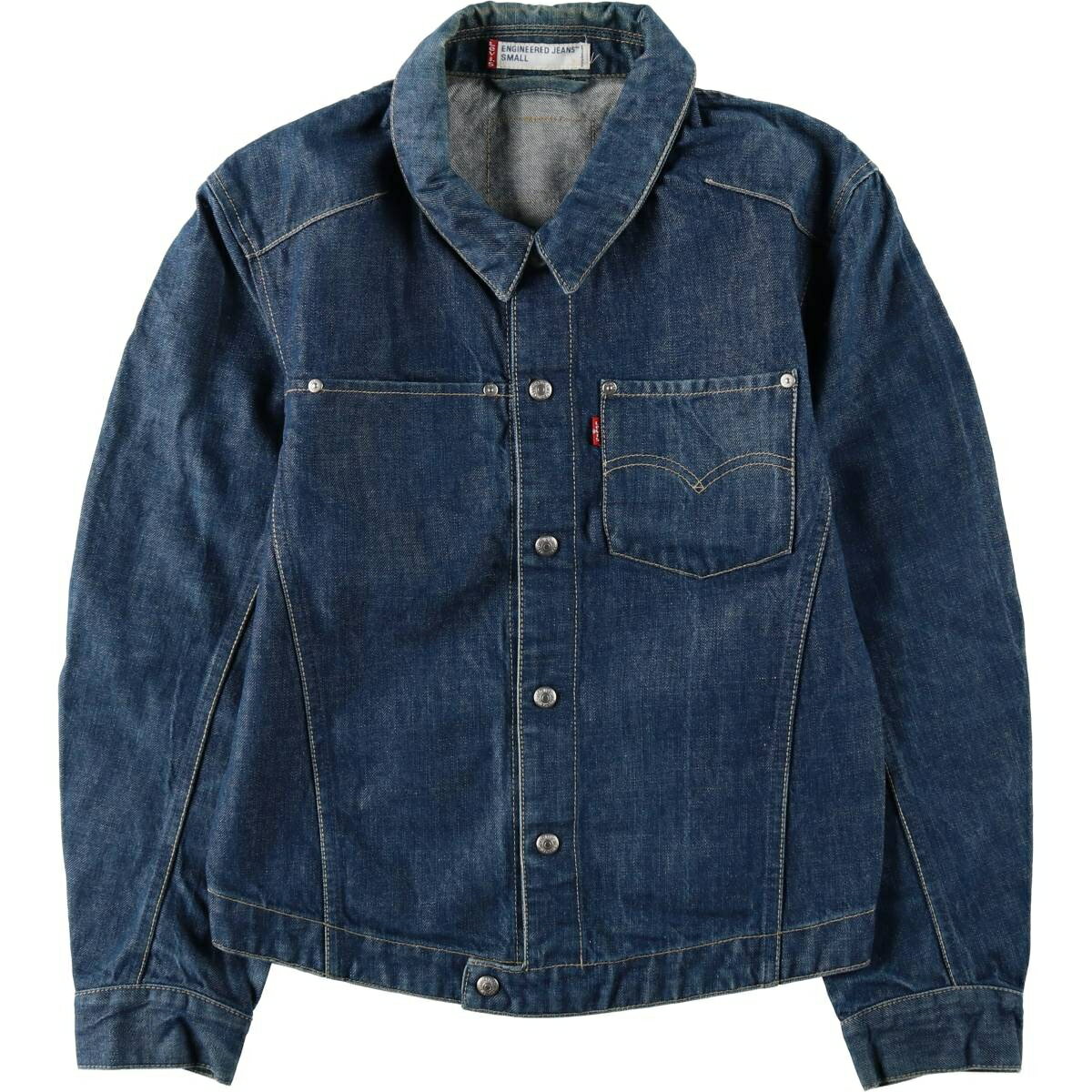 古着 00'S リーバイス Levi's ENGINEERED エンジニアード ユーロモデル 70100-0835 デニムジャケット メンズS相当 /eaa632513 【中古】 【260416】 【GR-NV】