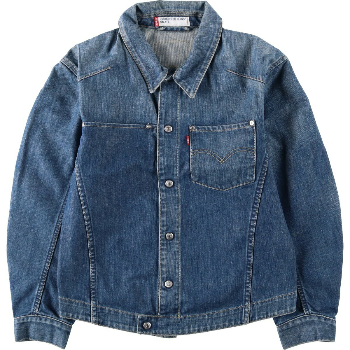 樂天商城 - 古着 00'S リーバイス Levi's ENGINEERED エンジニアード ユーロモデル 70100-0853 デニムジャケット メンズS相当 /eaa632514 【中古】 【260411】