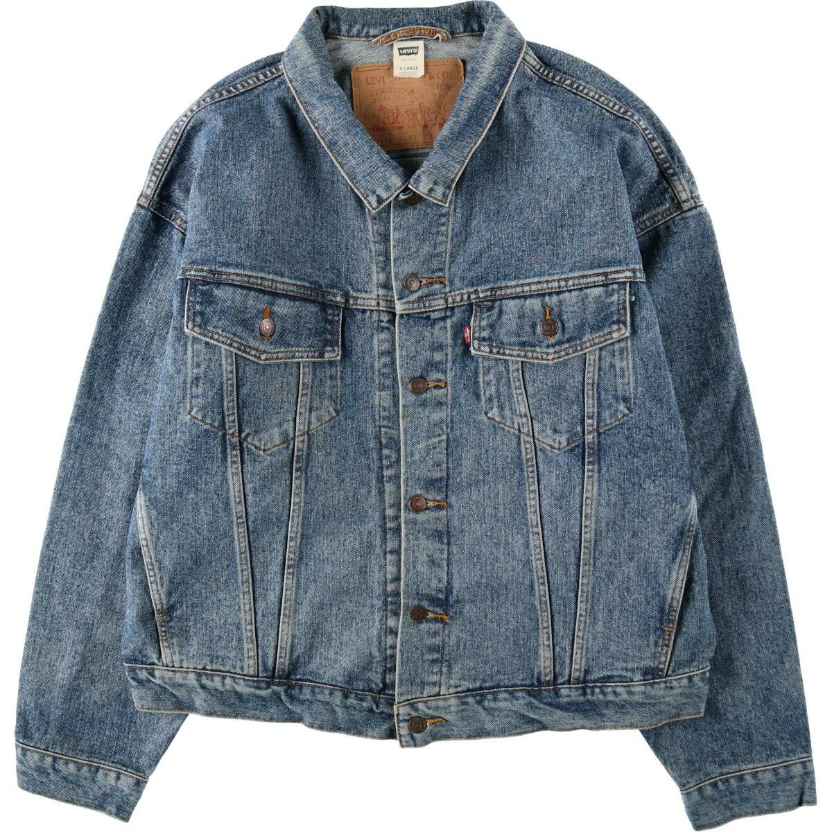 古着 90'S リーバイス Levi's 70598-4891 デカパッチ デニムジャケット Gジャン メンズXL相当 ヴィンテージ /eaa632521 【中古】 【260412】