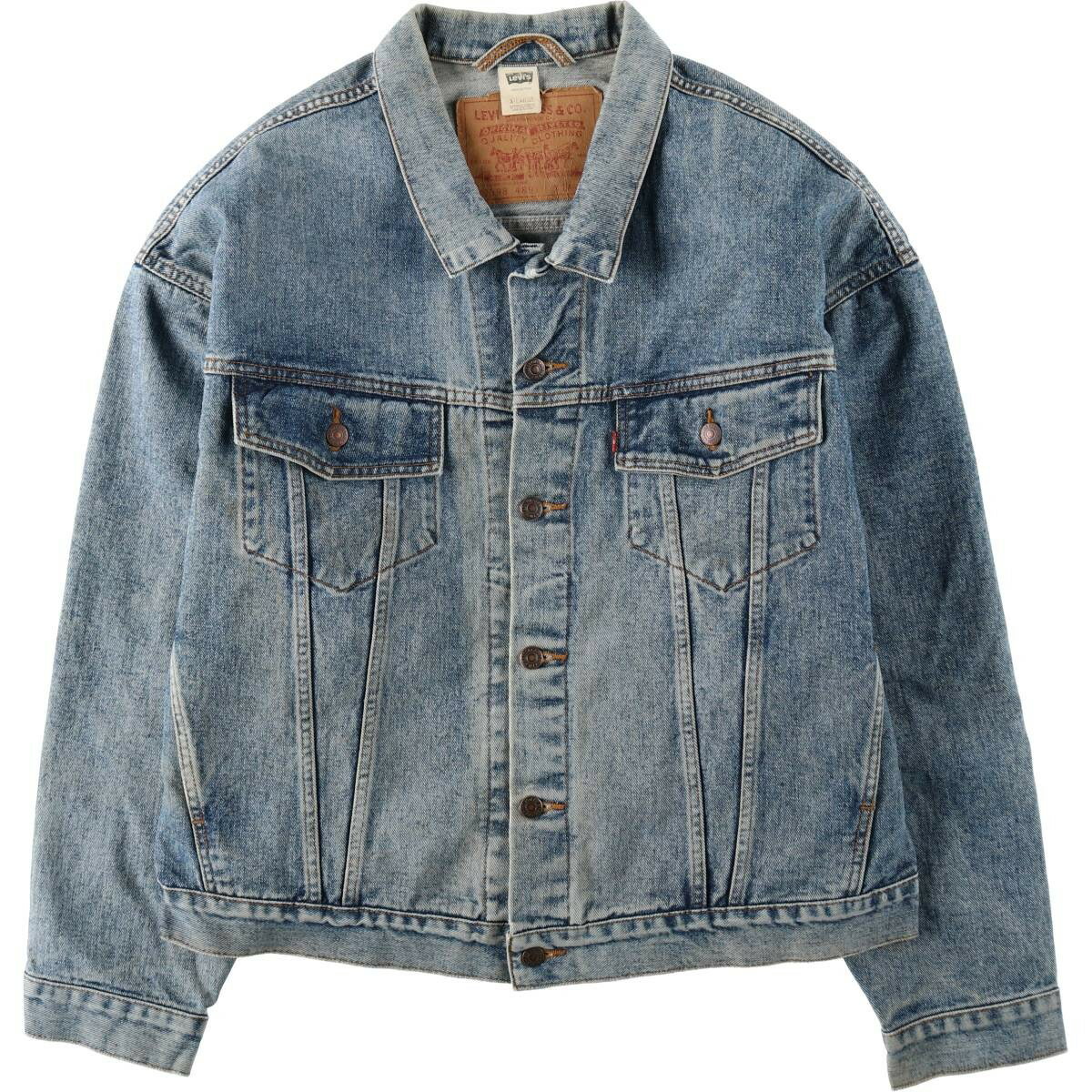 古着 90'S リーバイス Levi's 70598-4891 デカパッチ デニムジャケット Gジャン メンズXL相当 ヴィンテージ /eaa632522 【中古】 【260412】