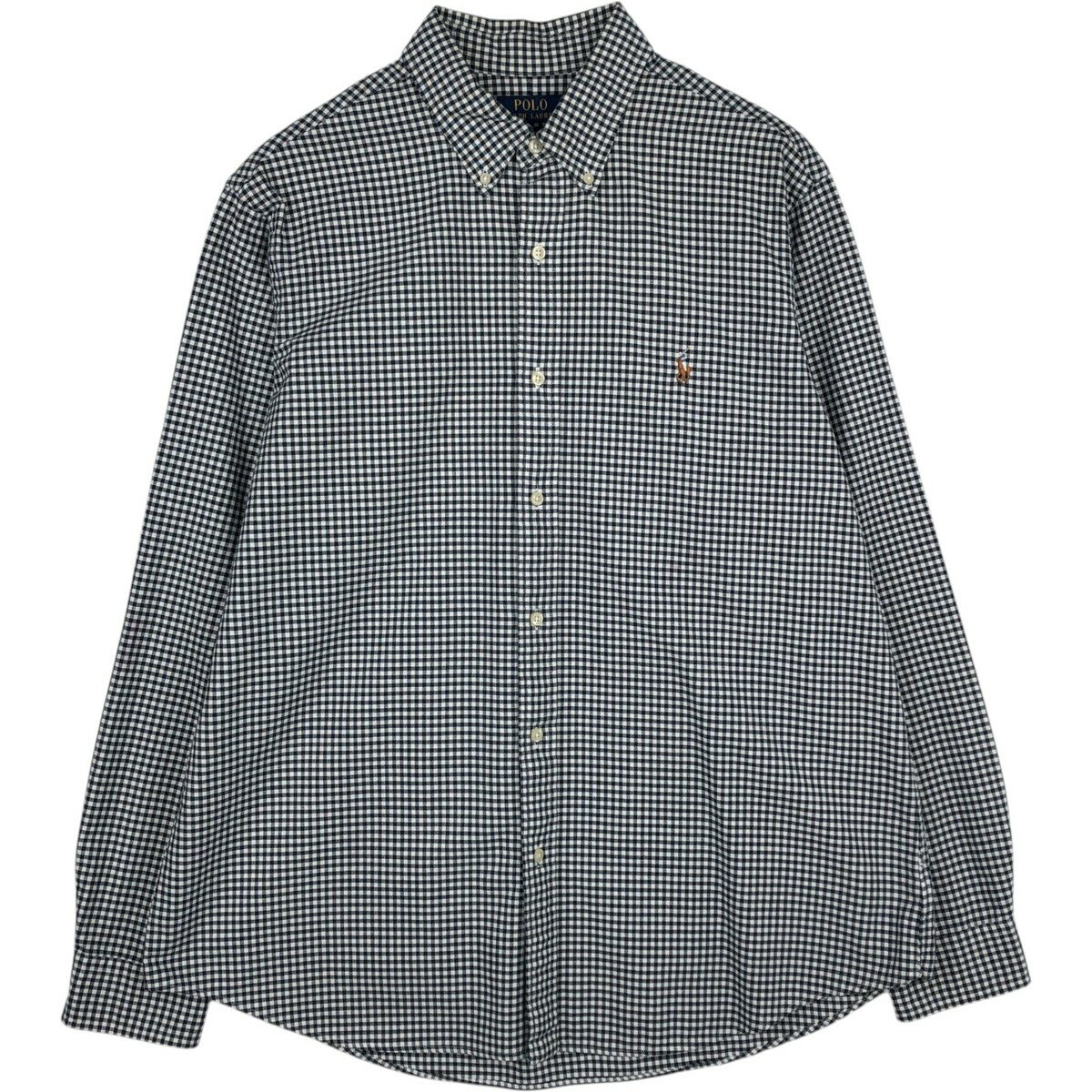 古着 ラルフローレン Ralph Lauren POLO RALPH LAUREN CLASSIC FIT ギンガムチェック 長袖 ボタンダウンチェックシャツ メンズXL相当 /eaa632568 【中古】 【260412】