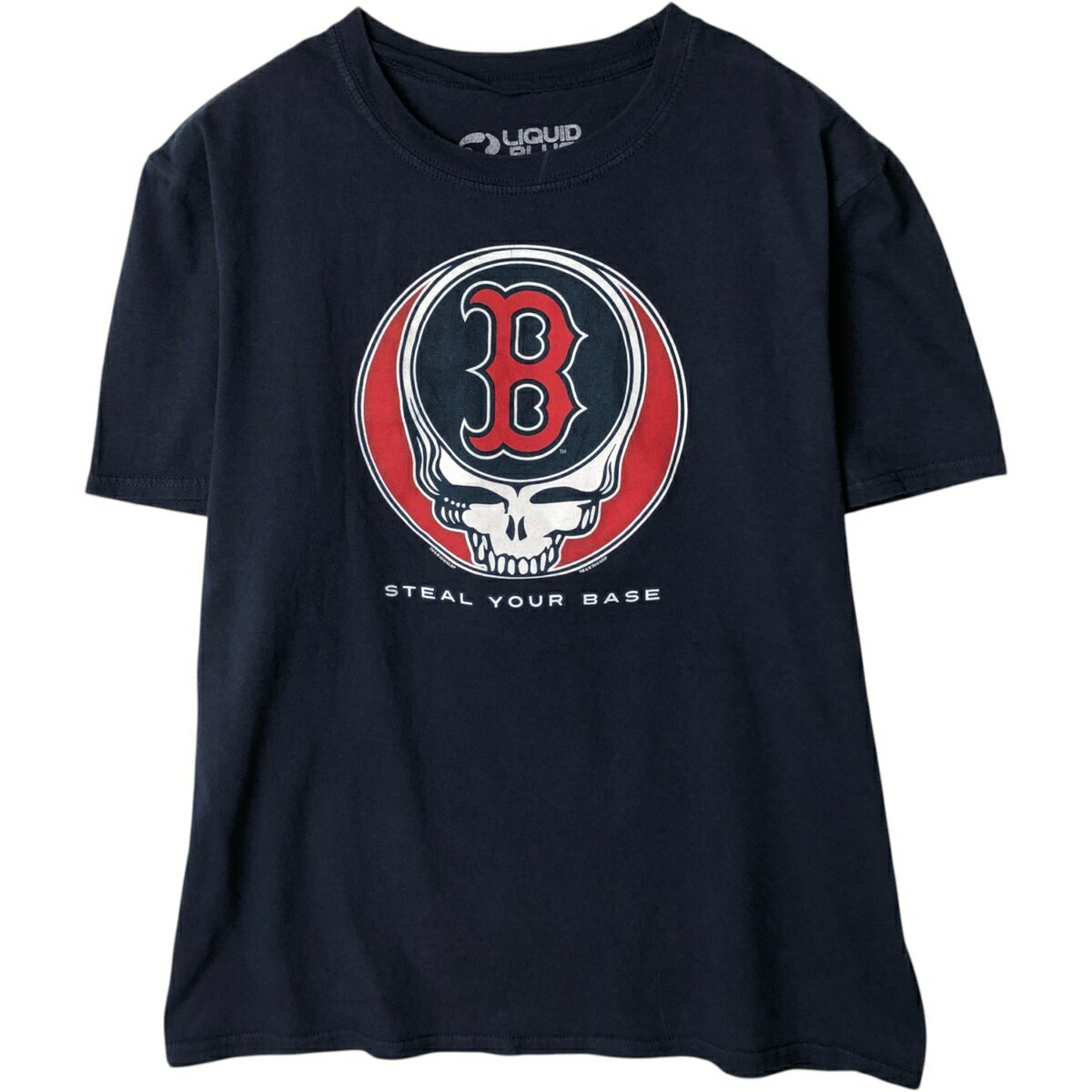 Rakuten - 古着 リキッドブルー LIQUID BLUE GRATEFUL DEAD グレイトフルデッド MLB BOSTON RED SOX ボストンレッドソックス プリントTシャツ メンズL相当 /eaa632649 【中古】 【260412】