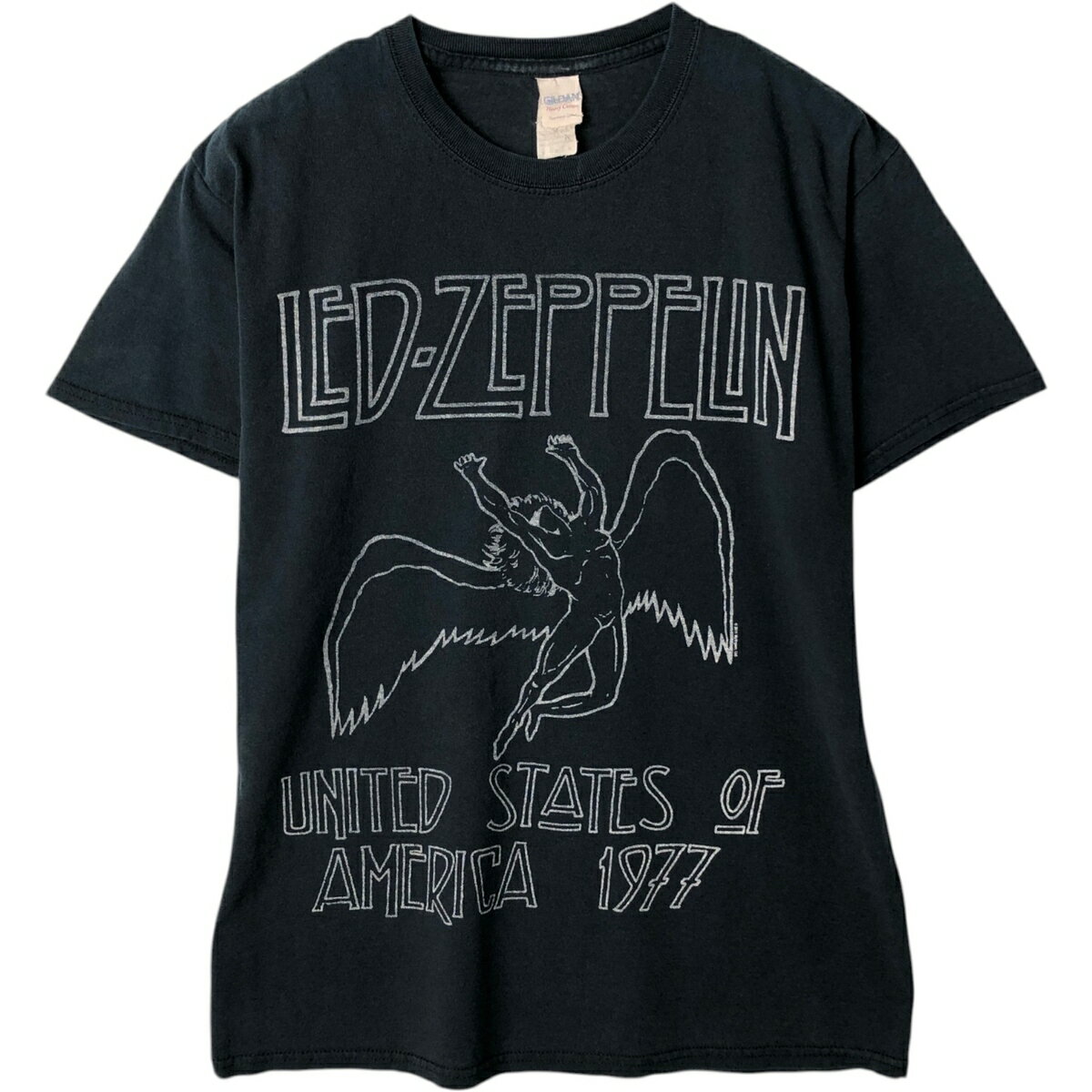 Rakuten - 古着 ギルダン GILDAN Heavy Cotton Led Zeppelin レッドツェッペリン バンドTシャツ バンT メンズM相当 /eaa632681 【中古】 【260410】