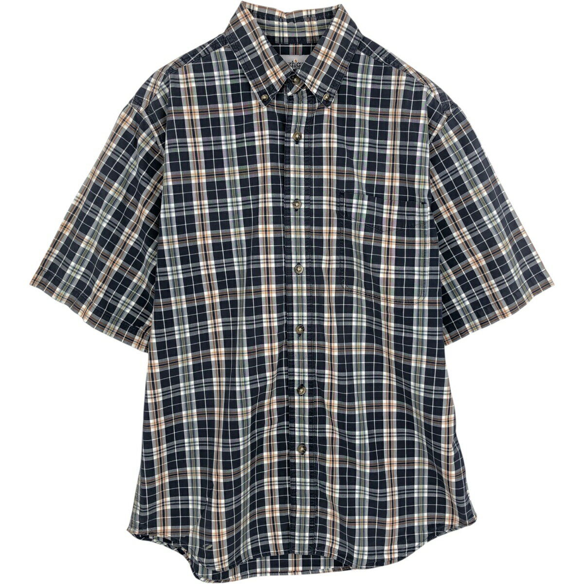 Rakuten - 古着 カーハート Carhartt チェック柄 ボタンダウン 半袖 ワークシャツ メンズM相当 /eaa632753 【中古】 【260412】