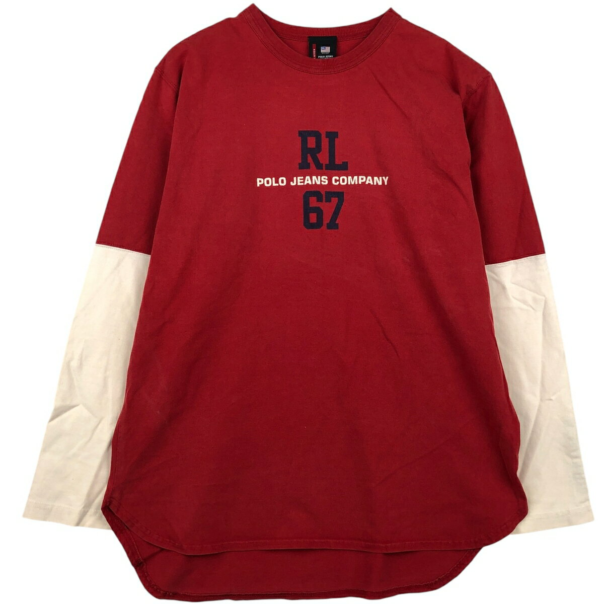 古着 ラルフローレン Ralph Lauren POLO JEANS COMPANY ロングTシャツ ロンT メンズL相当 /eaa632833 【中古】 【260417】