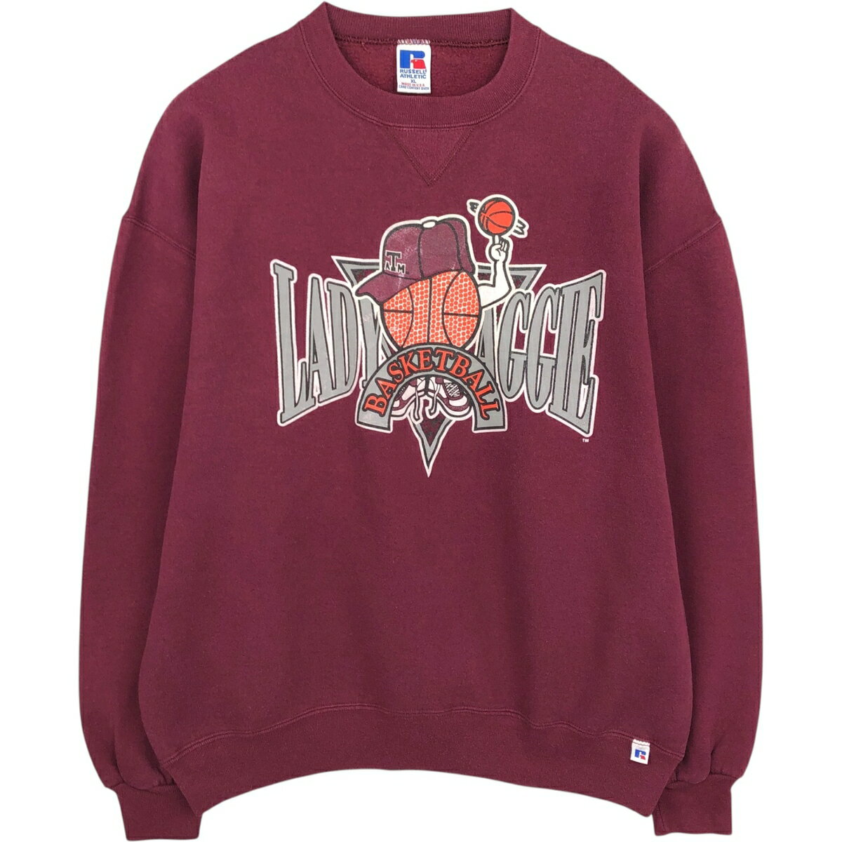 樂天商城 - 古着 80~90'S ラッセル Russell カレッジスウェットシャツ トレーナー USA製 メンズXL相当 ヴィンテージ /eaa632894 【中古】 【260410】