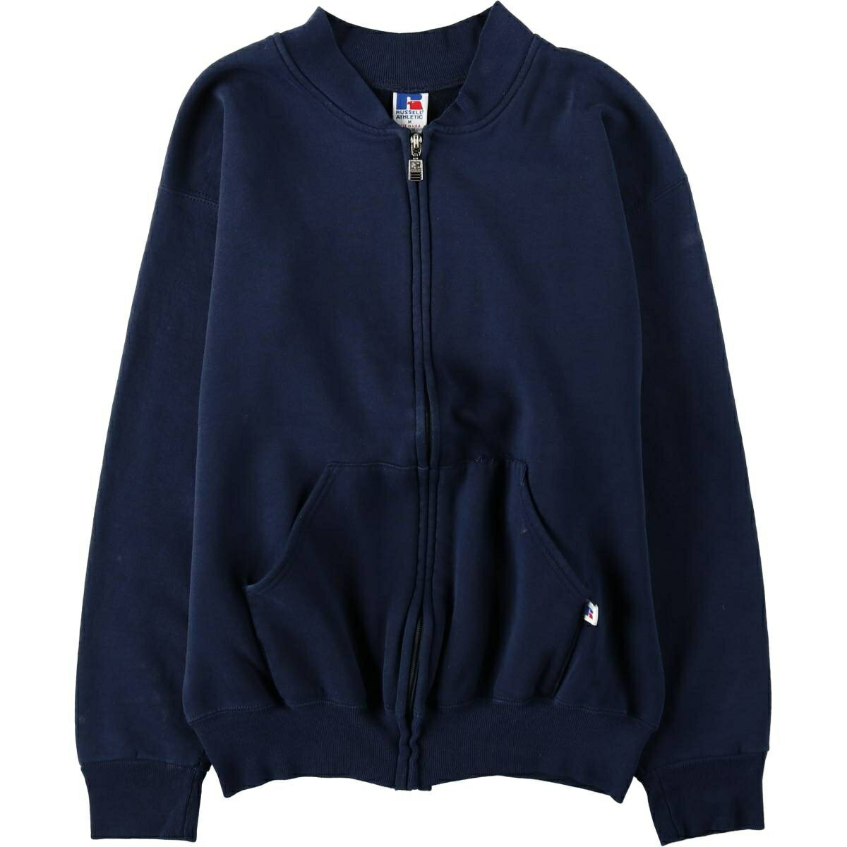 Rakuten - 古着 90'S ラッセル Russell ATHLETIC フルジップスウェットシャツ トレーナー USA製 メンズM相当 ヴィンテージ /eaa632940 【中古】 【260413】 ネイビー系 春夏秋冬