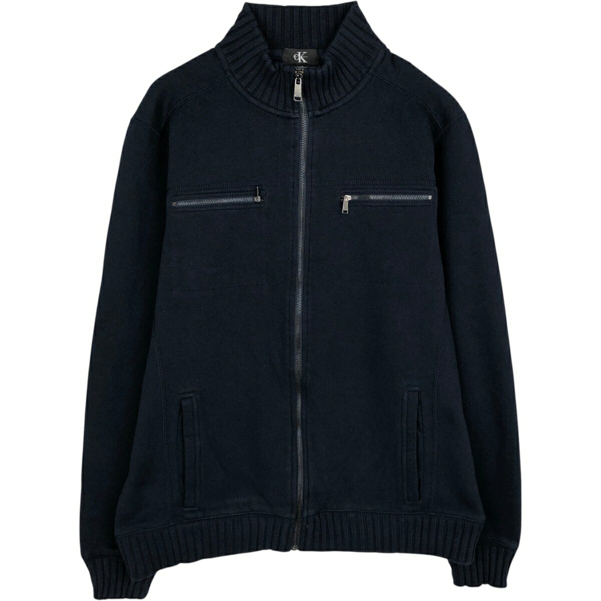 樂天商城 - 古着 90~00'S カルバンクライン Calvin klein フルジップスウェットシャツ トレーナー メンズL相当 /eaa633004 【中古】 【260412】