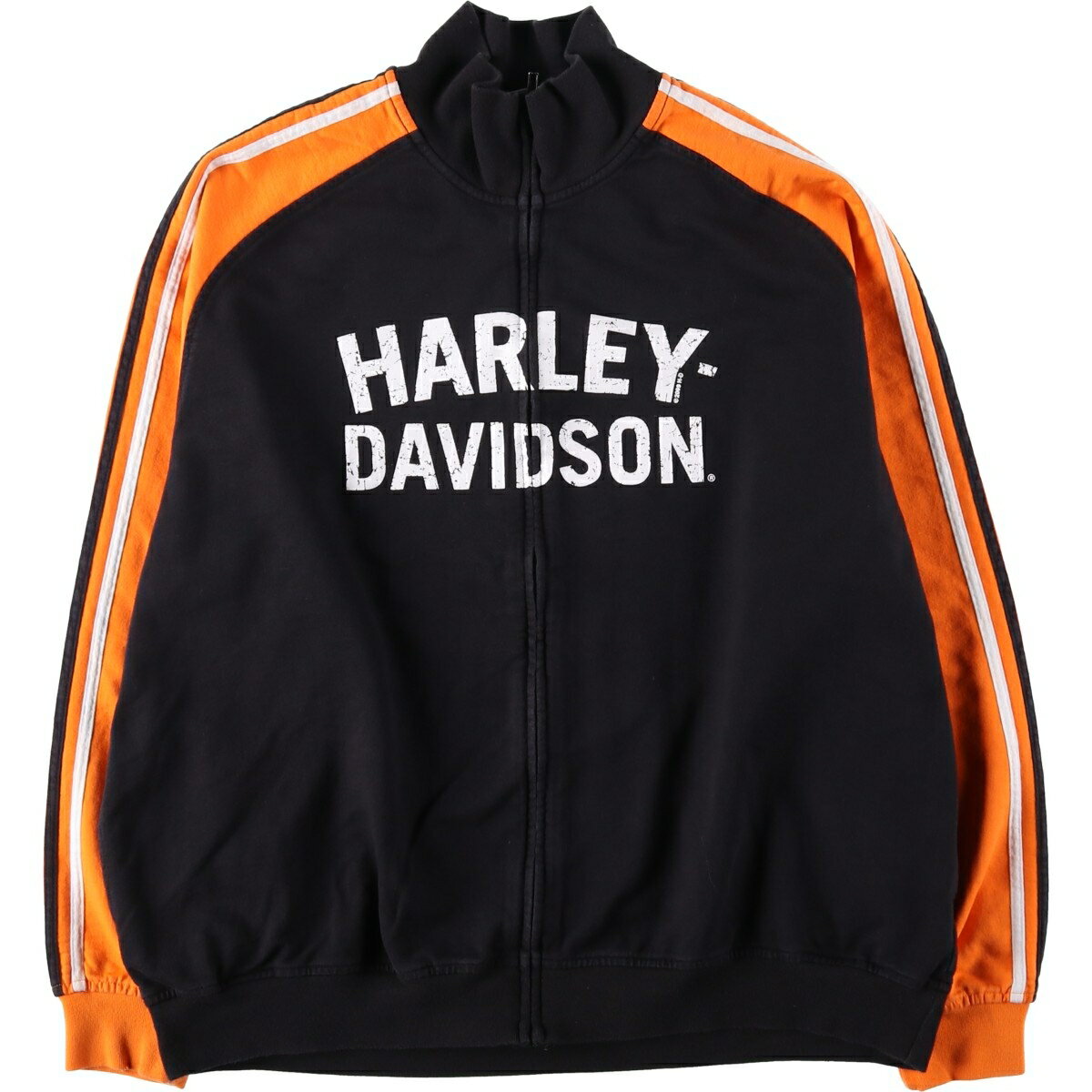 樂天商城 - 古着 00'S ハーレーダビッドソン Harley-Davidson フルジップスウェットシャツ トレーナー メンズXL相当 /eaa633062 【中古】 【260412】 ブラック系 春夏秋冬