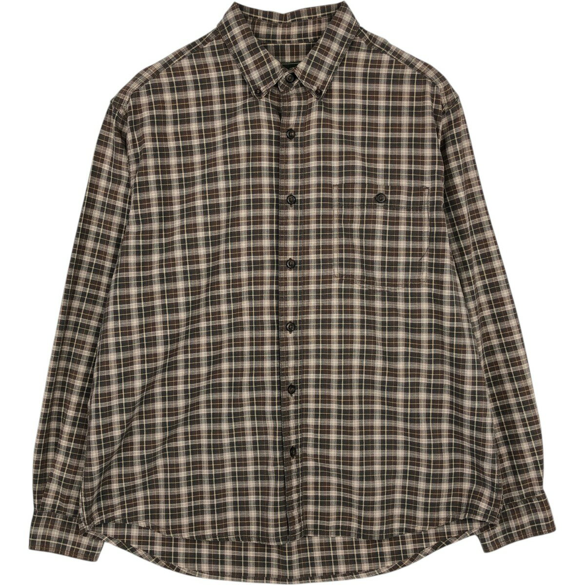 Rakuten - 古着 エディーバウアー Eddie Bauer 長袖 ボタンダウンチェックシャツ メンズL相当 /eaa633103 【中古】 【260413】