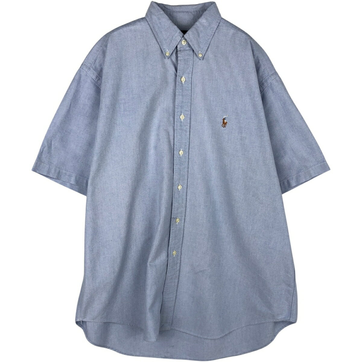 樂天商城 - 古着 ラルフローレン Ralph Lauren BLAKE 半袖 ボタンダウンシャツ メンズL相当 /eaa633122 【中古】 【260413】