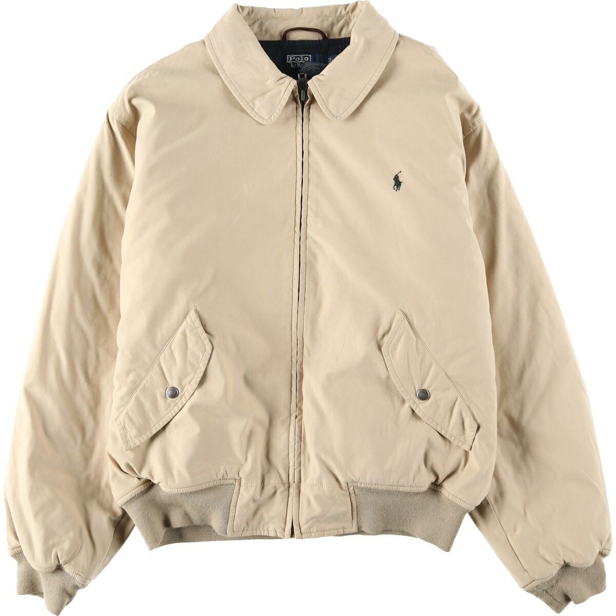 樂天商城 - 古着 ラルフローレン Ralph Lauren POLO by Ralph Lauren 中綿入り スイングトップ スポーツジャケット メンズL相当 /eaa633530 【中古】 【260413】