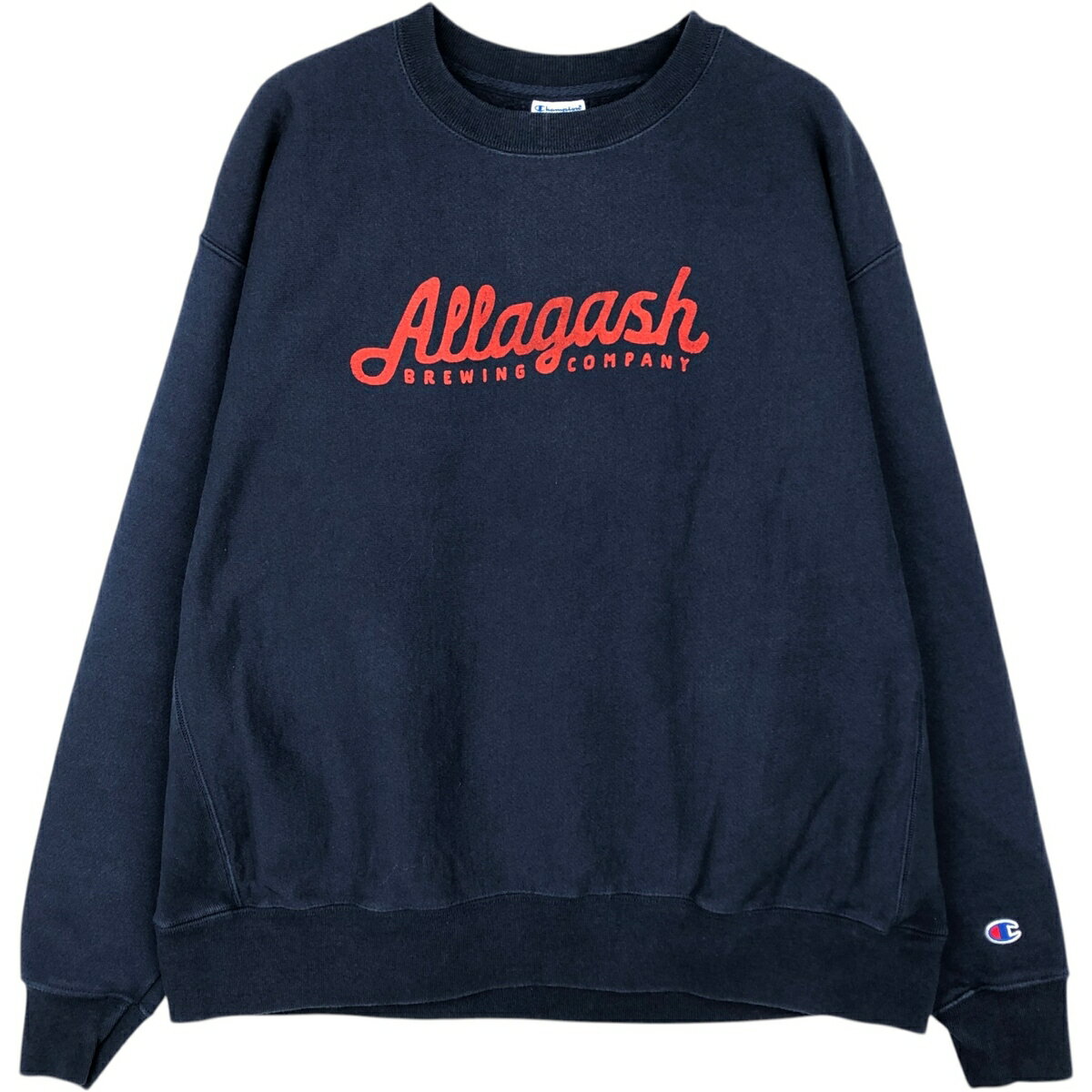 樂天商城 - 古着 チャンピオン Champion REVERSE WEAVE リバースウィーブ アドバタイジング スウェットシャツ トレーナー メンズXL相当 /eaa633722 【中古】 【260412】 ネイビー系 春夏秋冬