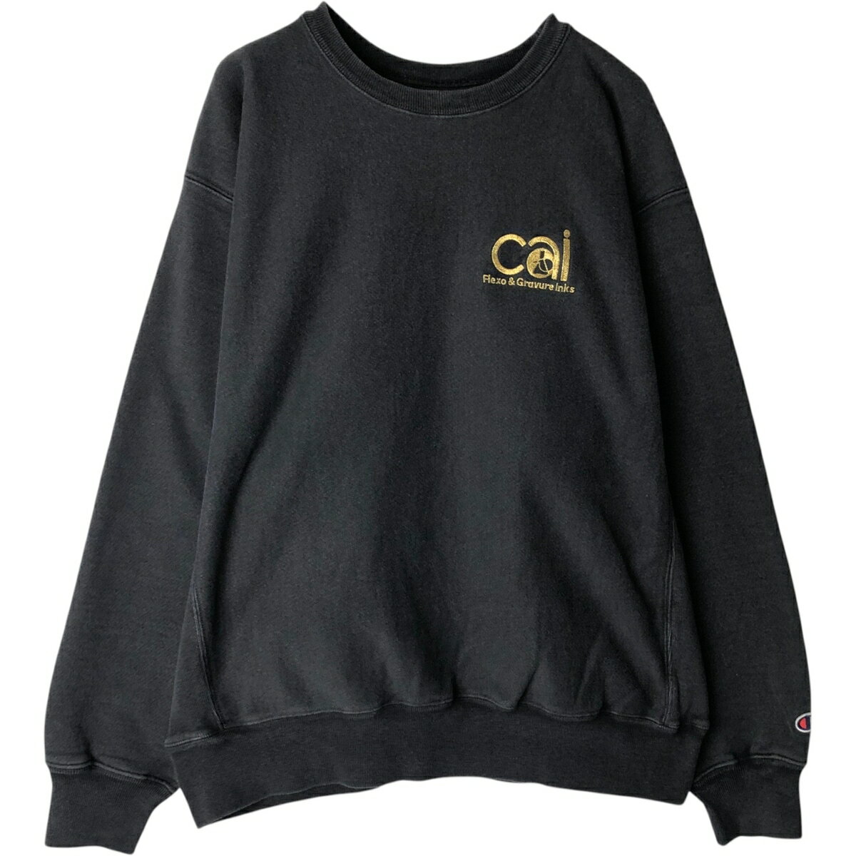 Rakuten - 古着 00'S チャンピオン Champion PREMIUM REVERSE WEAVE プレミアムリバースウィーブ CAI アドバタイジング スウェットシャツ トレーナー メンズL相当 /eaa633731 【中古】 【260412】 ブラック系 春夏秋冬