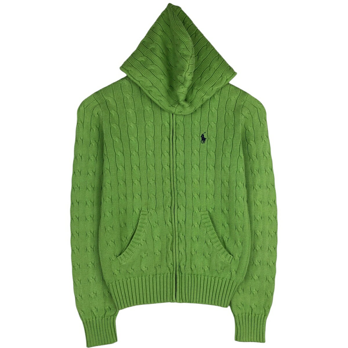 Knit Sweater - 古着 ラルフローレン Ralph Lauren RALPH LAUREN SPORT ケーブル編み コットンニットジップパーカー レディースM相当 /eaa633982 【中古】 【260413】 【Elulu/エルル】