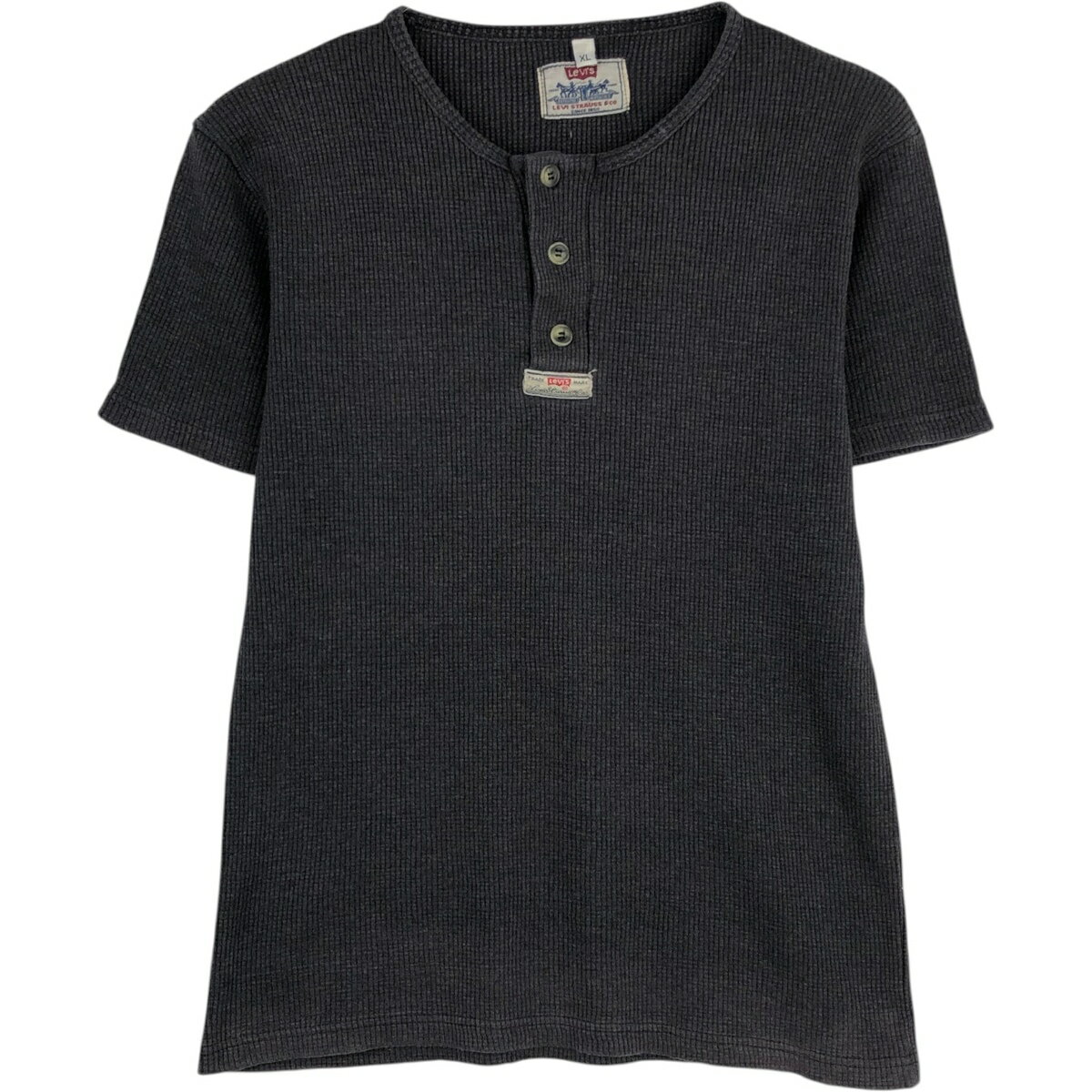 Rakuten - 古着 リーバイス Levi's ヘンリーネック サーマル ワッフル 半袖 Tシャツ レディースXL相当 /eaa633983 【中古】 【260413】 【ADEL/アデル】
