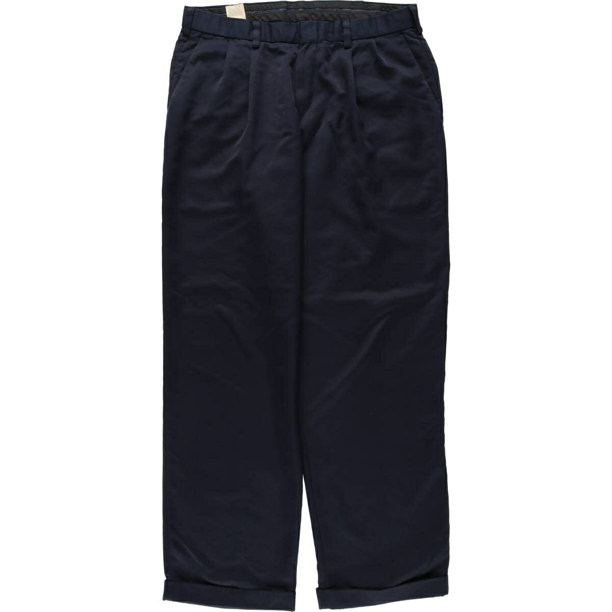 乐天商城 - 古着 ドッカーズ DOCKERS ツータックスラックスパンツ メンズw33相当 /eaa634019 【中古】 【260502】 ネイビー系 春夏秋冬