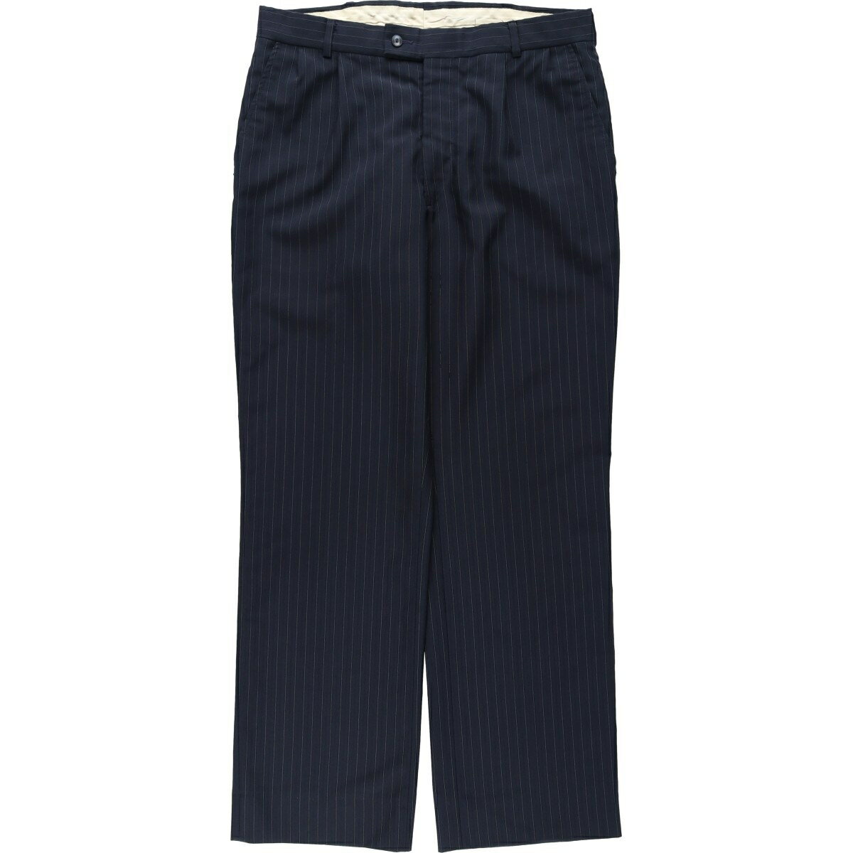 Pants - 古着 ストライプ柄 ツータック スラックスパンツ メンズw34相当 /eaa634028 【中古】 【260517】