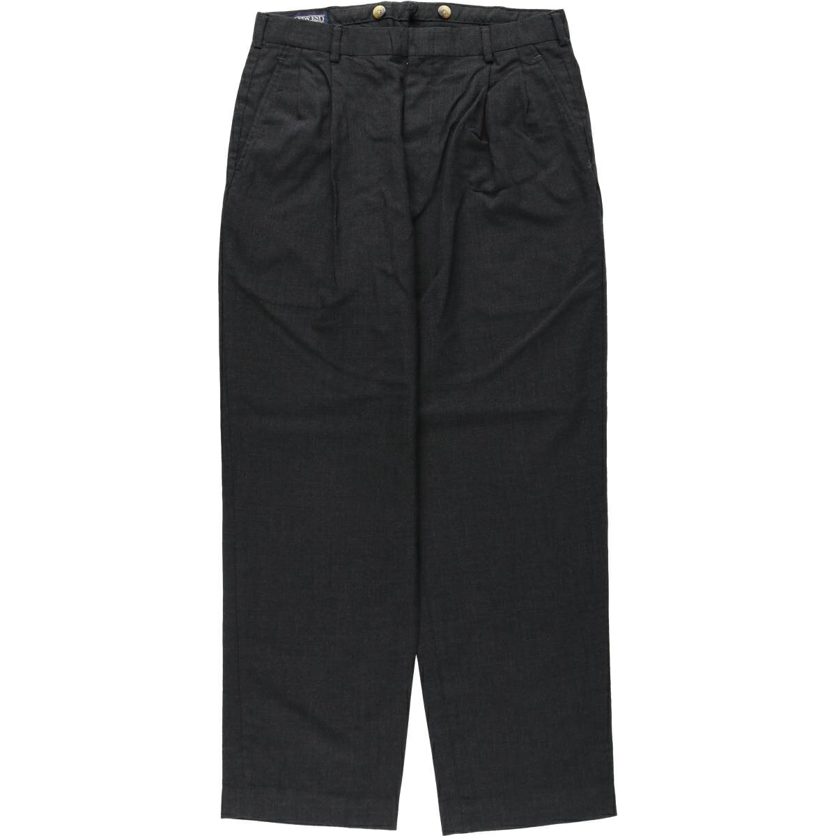 樂天商城 - 古着 00'S ランズエンド LANDS' END ツータック ウールパンツ スラックス USA製 メンズw32相当 /eaa634037 【中古】 【260424】