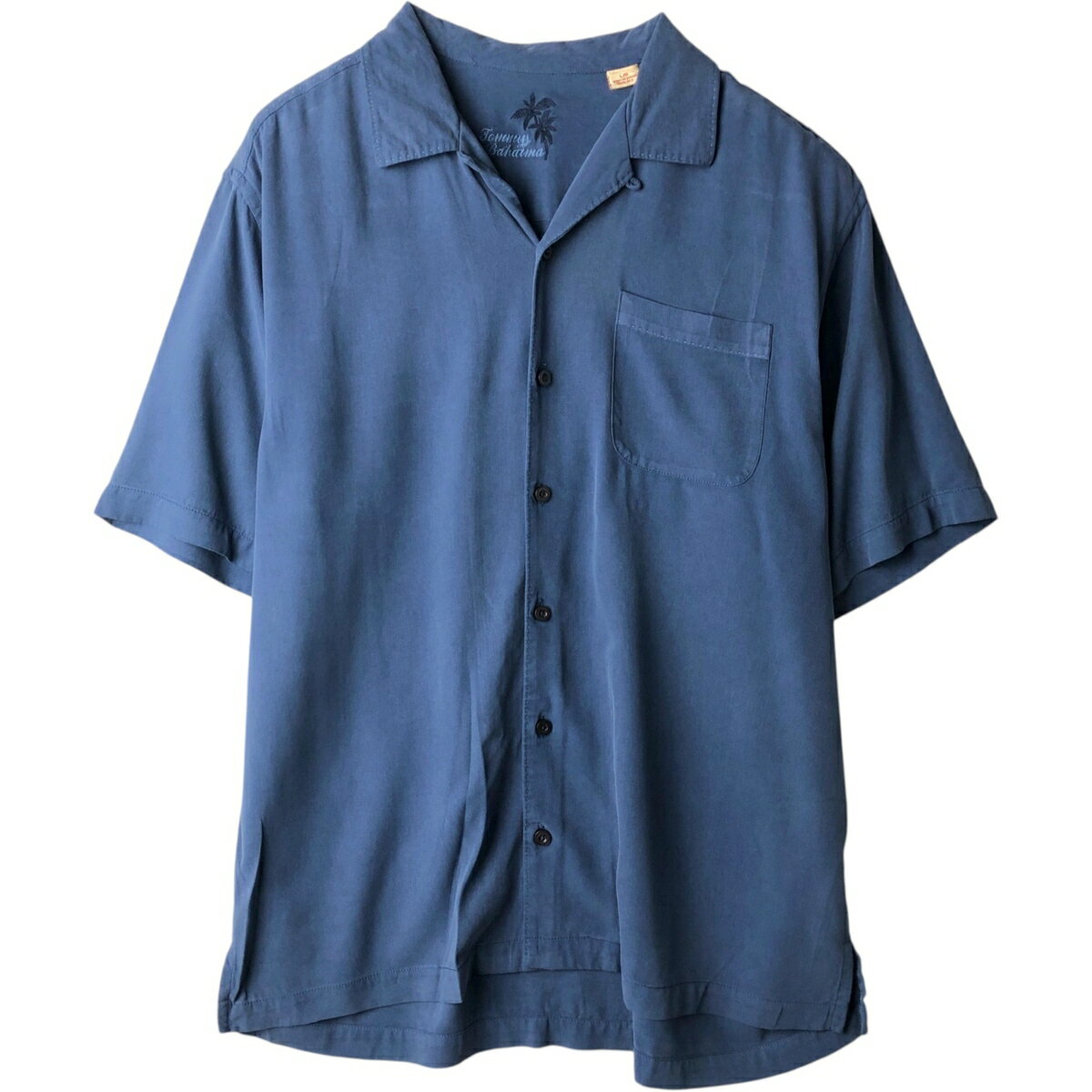 Rakuten - 古着 トミーバハマ Tommy Bahama 半袖 オープンカラー シルクシャツ ボックスシャツ メンズL相当 /eaa634111 【中古】 【260419】