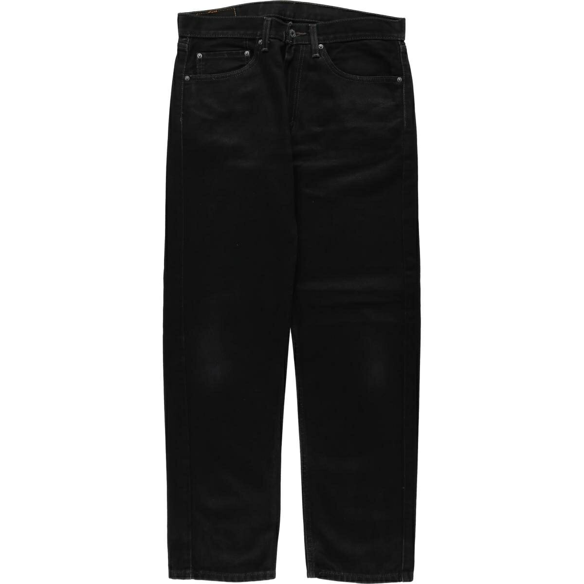 樂天商城 - 古着 リーバイス Levi's 505 REGULAR FIT ブラックデニム テーパードデニムパンツ メンズw34相当 /eaa634208 【中古】 【260418】