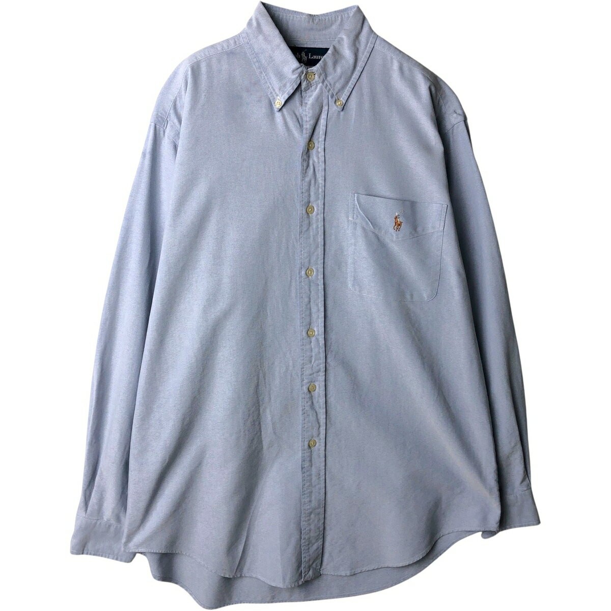 樂天商城 - 古着 ラルフローレン Ralph Lauren CLASSIC FIT 長袖 ボタンダウンシャツ メンズM相当 /eaa634415 【中古】 【260419】
