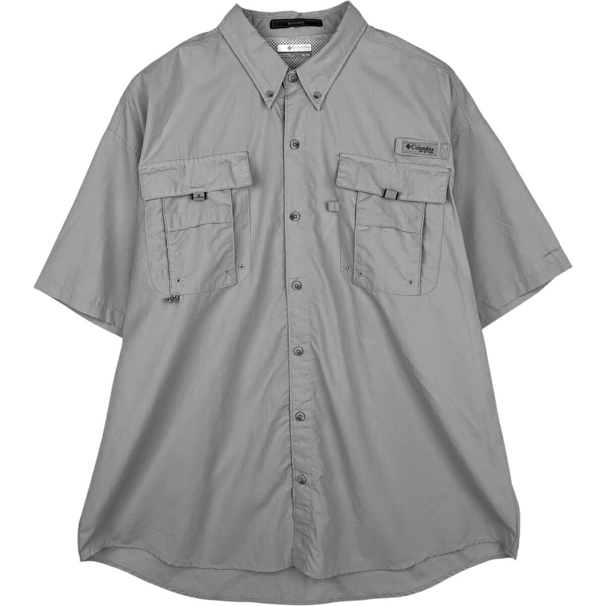 樂天商城 - 古着 コロンビア Columbia PFG BAHAMA OMNI-SHADE オムニシェイド ボタンダウン 半袖 フィッシングシャツ メンズXL相当 /eaa634626 【中古】 【260419】