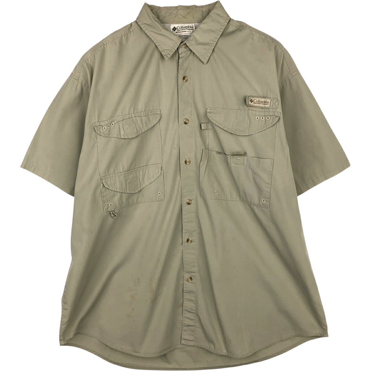 樂天商城 - 古着 00'S コロンビア Columbia PFG 半袖 フィッシングシャツ メンズL相当 /eaa634629 【中古】 【260419】