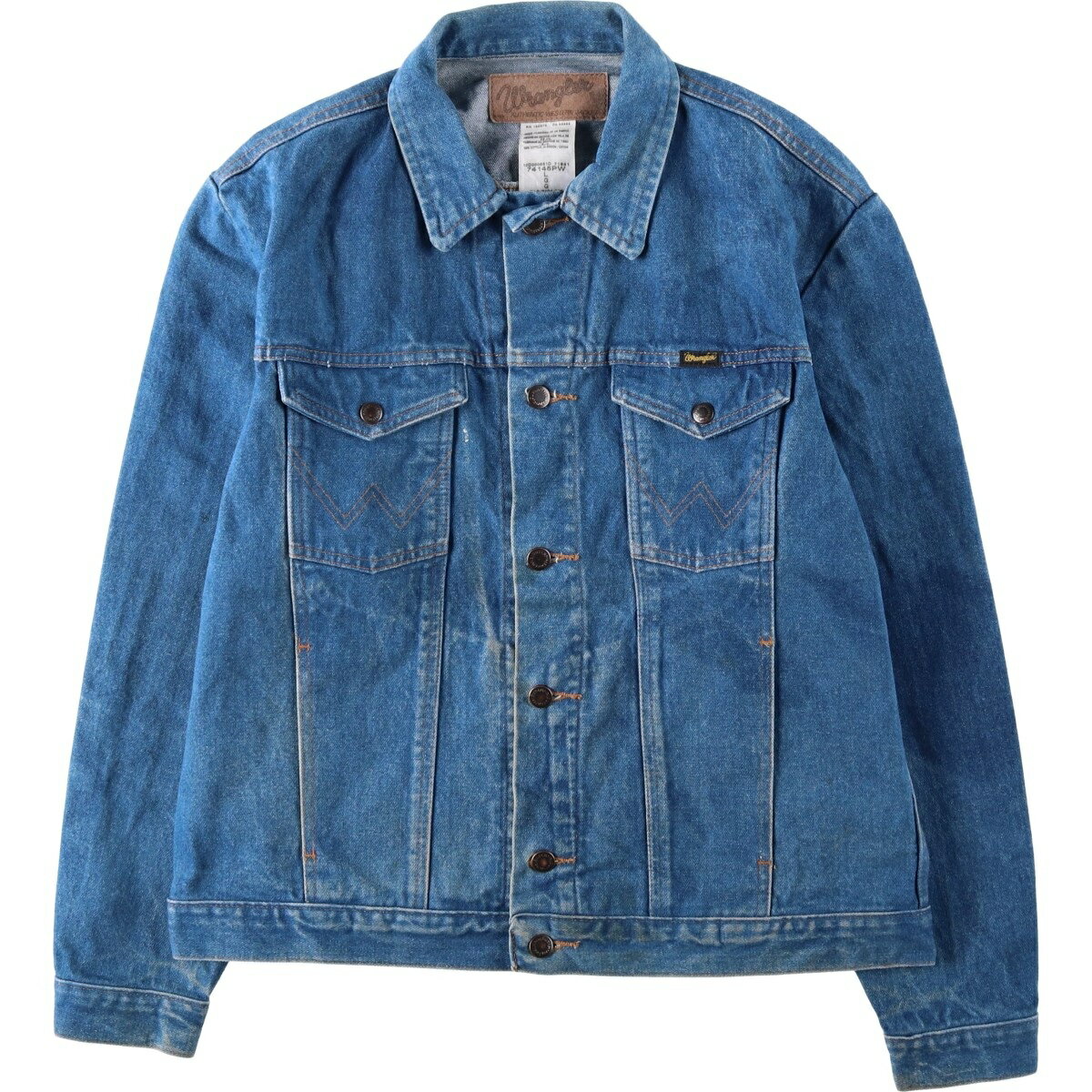 Rakuten - 古着 ラングラー Wrangler デニムジャケット Gジャン メンズL相当 /eaa634641 【中古】 【260418】