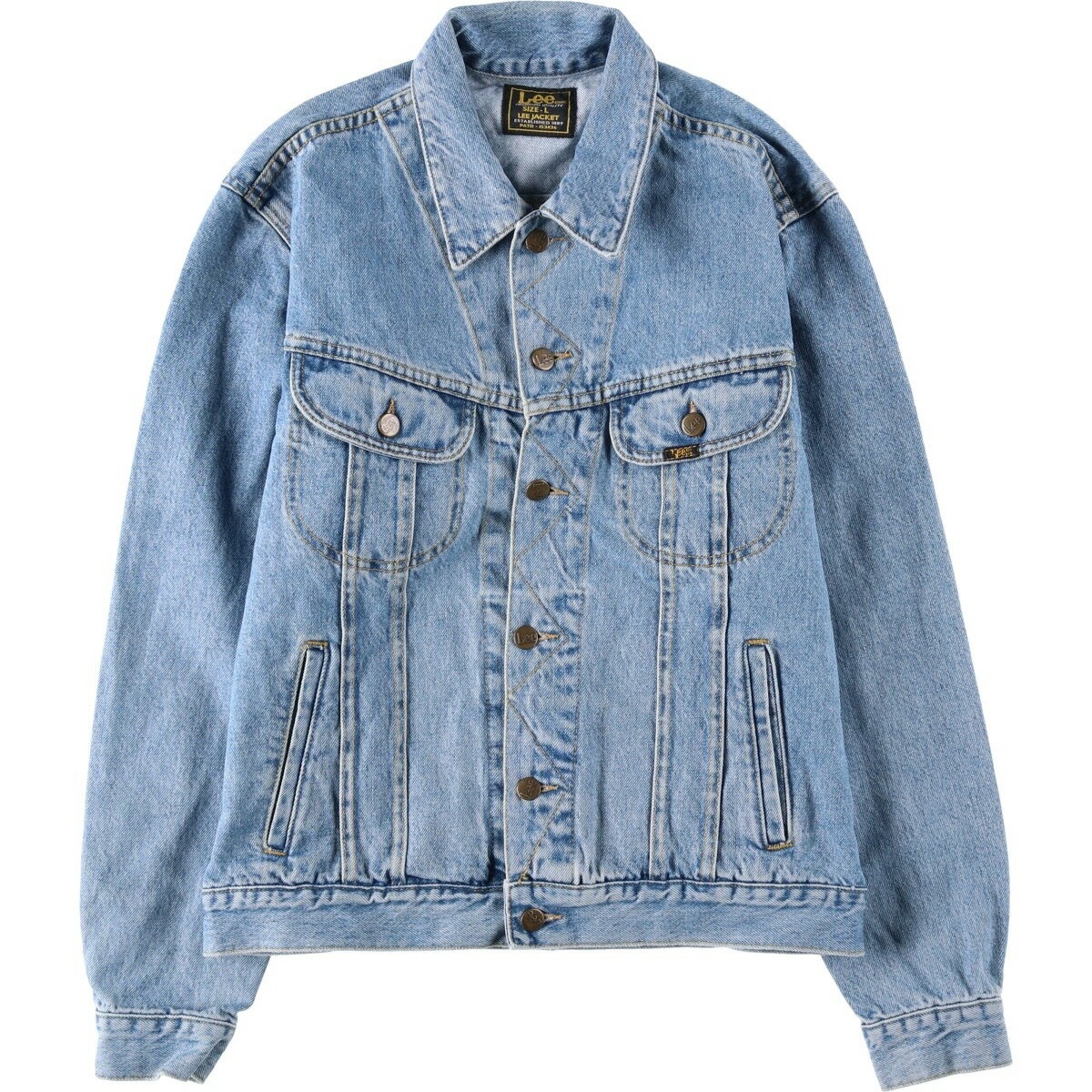 古着 リー Lee LEE JACKET デニムジャケット Gジャン メンズL相当 /eaa634662 【中古】 【260421】