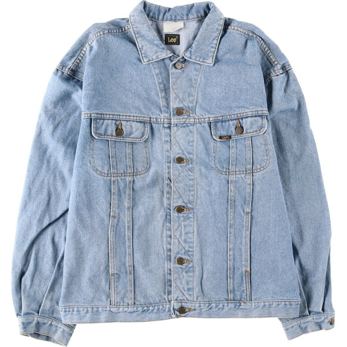 古着 リー Lee RIDERS ライダース デニムジャケット Gジャン メンズXL相当 /eaa634666 【中古】 【260421】