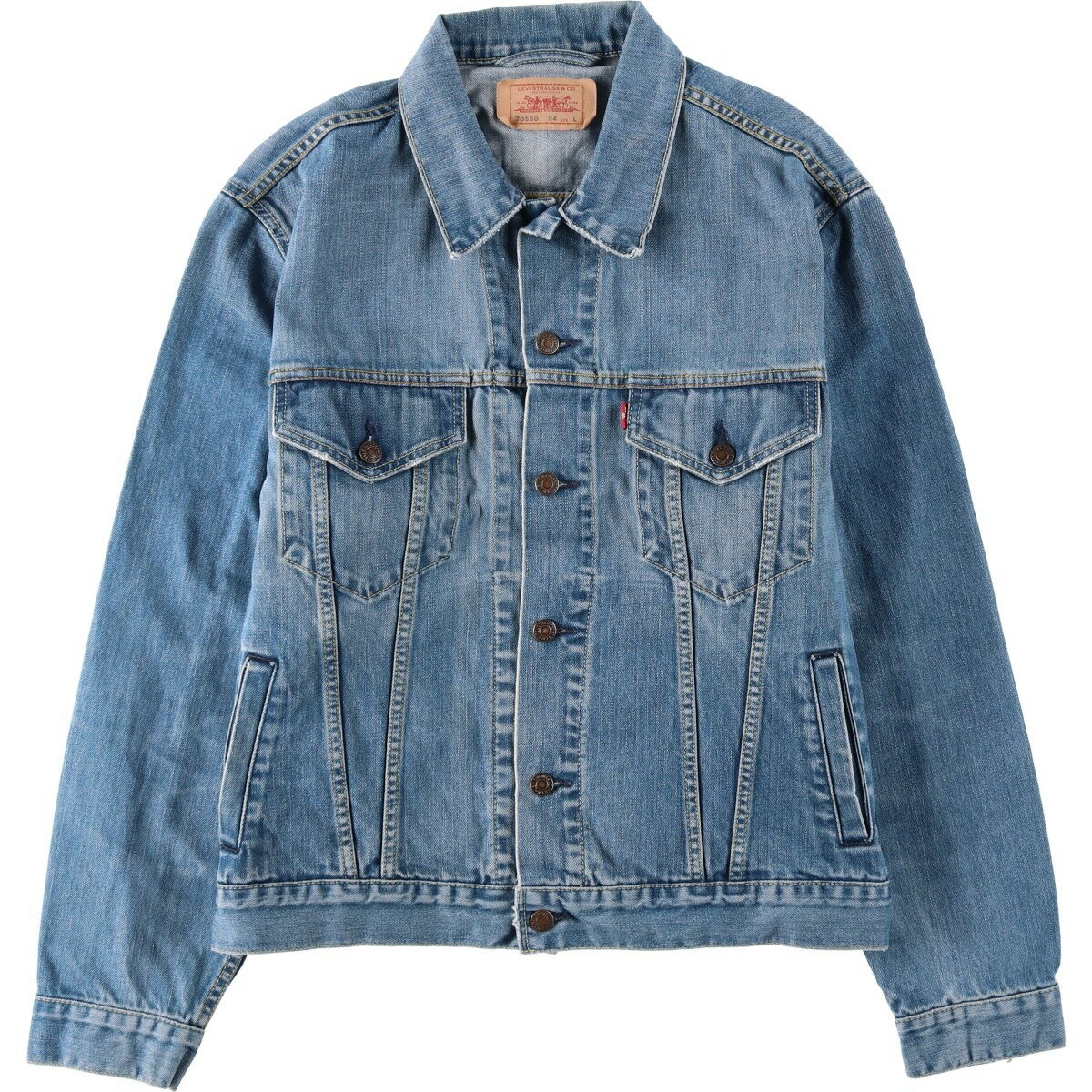 古着 00'S リーバイス Levi's 70550-0439 ユーロモデル デニムジャケット Gジャン メンズL相当 /eaa634688 【中古】 【260425】