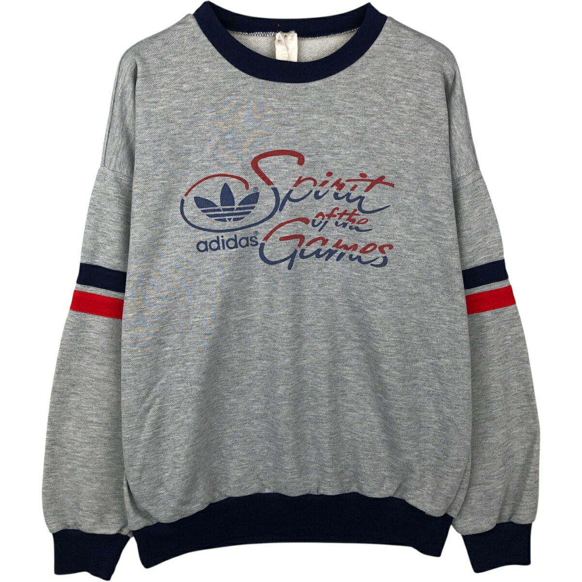 American Casual - 古着 80~90'S アディダス adidas ロゴスウェットシャツ トレーナー メンズL相当 ヴィンテージ /eaa635064 【中古】 【260430】