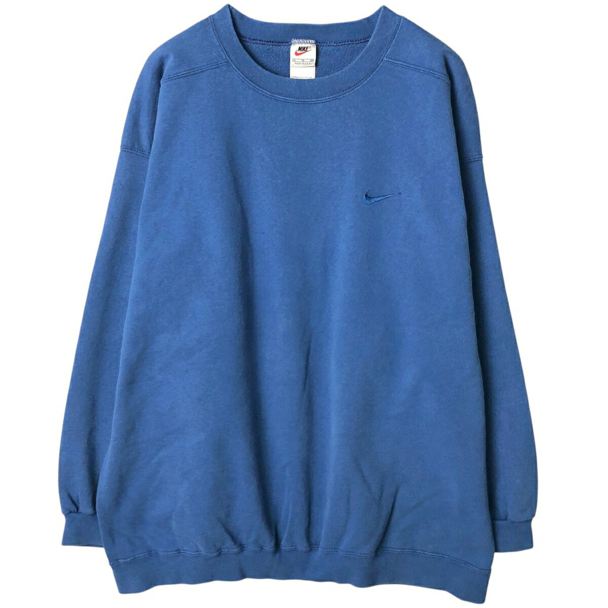 古着 90'S ナイキ NIKE ワンポイントロゴスウェットシャツ トレーナー USA製 メンズXL相当 ヴィンテージ /eaa635076 【中古】 【260413】