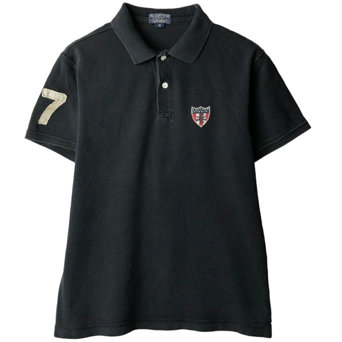 古着 ラルフローレン Ralph Lauren POLO JEANS COMPANY 星条旗柄 半袖 ポロシャツ メンズM相当 /eaa635227 【中古】 【260501】