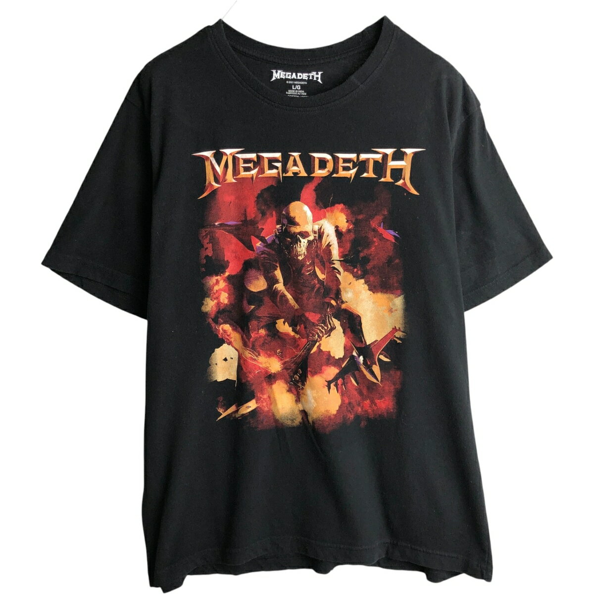 樂天商城 - 古着 MEGADETH メガデス バンドTシャツ バンT メンズL相当 /eaa635324 【中古】 【260418】