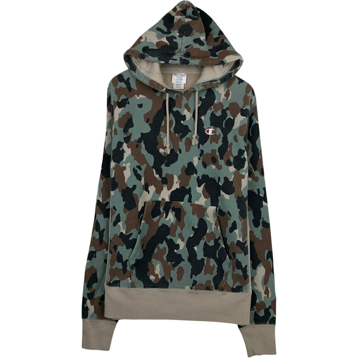 【値下げ】champion チャンピオン　迷彩ジップパーカー　カモ柄 大きいサイズ メンズ Champion (チャンピオン) 撥水 ストレッチ 保温