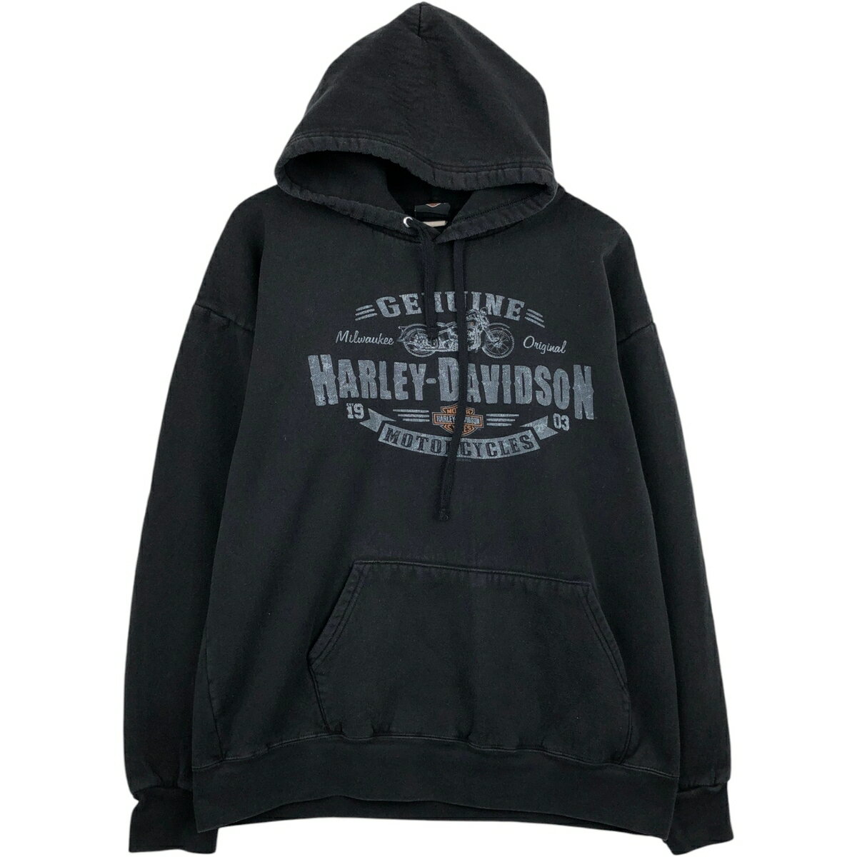 乐天商城 - 古着 ハーレーダビッドソン Harley-Davidson アドバタイジング スウェットプルオーバーパーカー メンズXL相当 /eaa635506 【中古】 【260418】