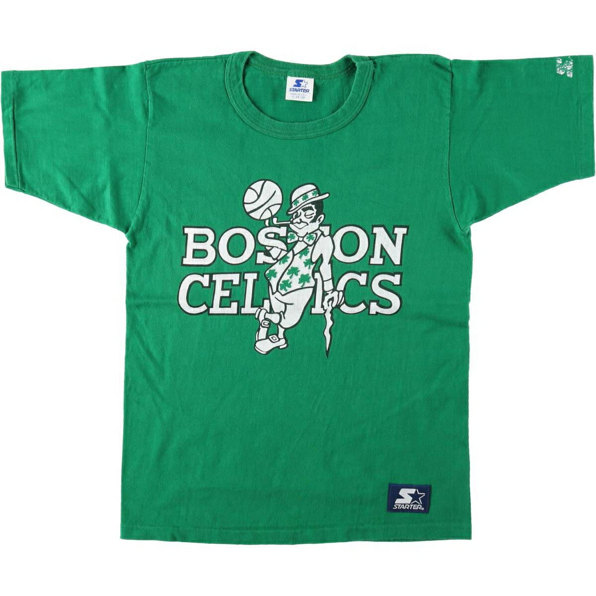 古着 NBA BOSTON CELTICS ボストンセルティックス スポーツプリントTシャツ レディースS相当 ヴィンテージ/eaa635598 古着 NBA BOSTON CELTICS ボストンセルティックス スポーツプリントT