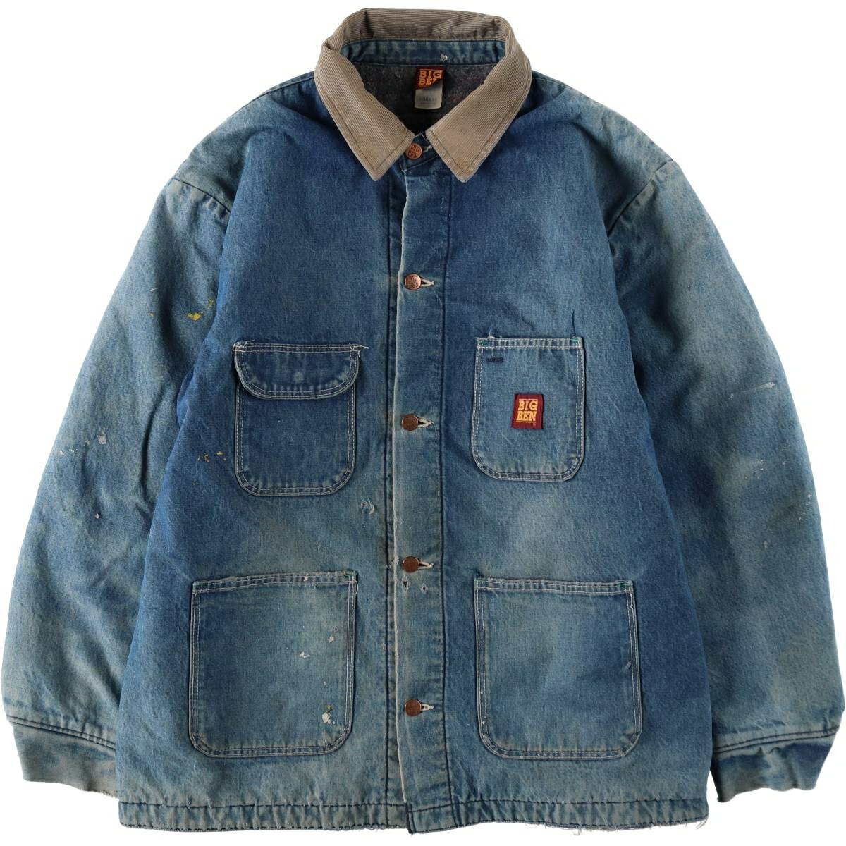樂天商城 - 古着 80'S ビッグベン BIGBEN デニムカバーオール USA製 メンズXL相当 ヴィンテージ /eaa636099 【中古】 【260419】