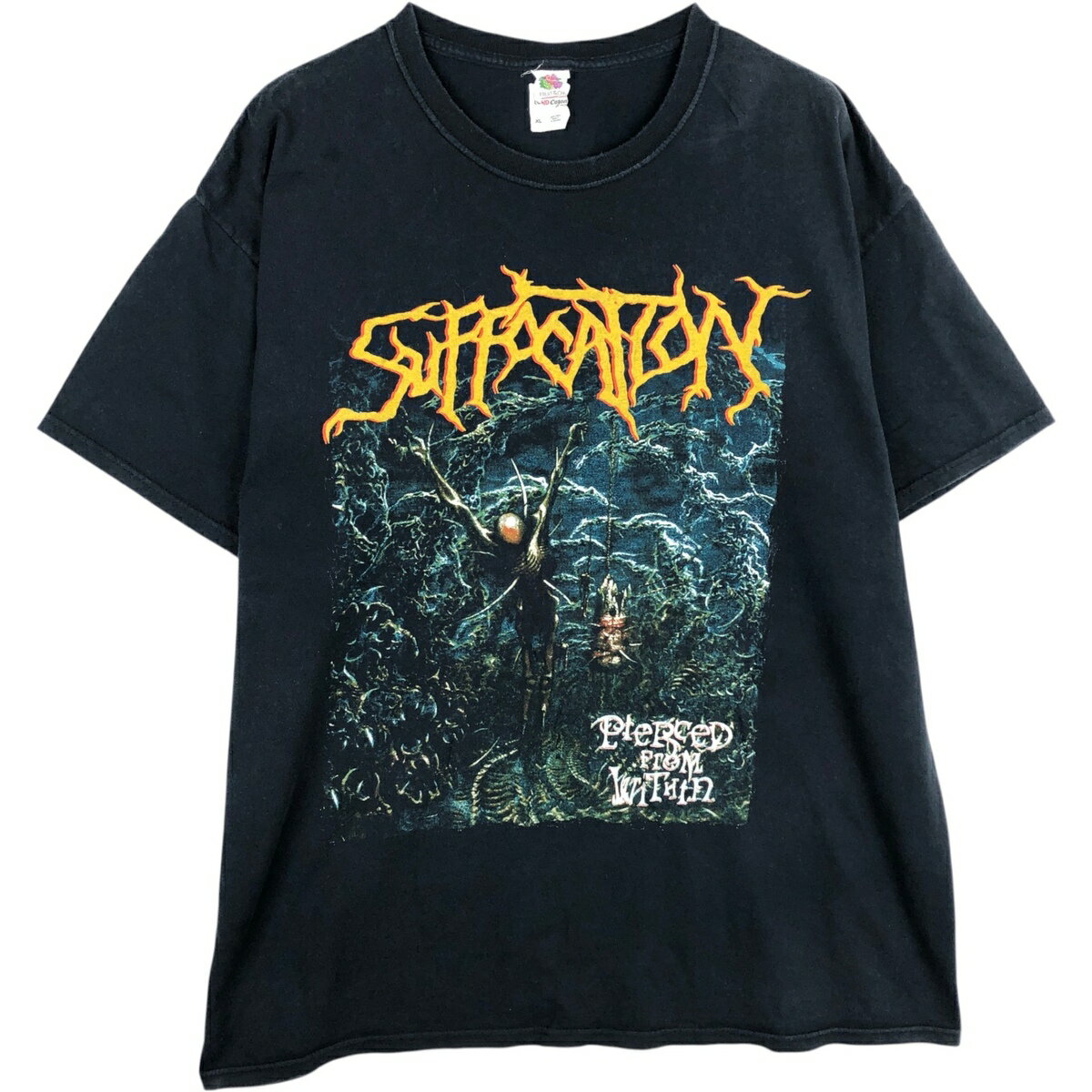 古着 フルーツオブザルーム FRUIT OF THE LOOM SUFFOCATION サフォケイション バンドTシャツ バンT メンズXL相当 /eaa636400  