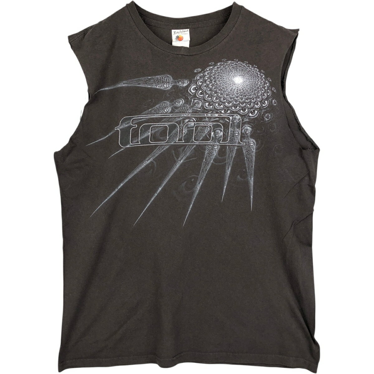 古着 BAY ISLAND TOOLトゥール カットオフ ノースリーブ バンドTシャツ バンT メンズL相当 /eaa636451 【中古】 【260421】