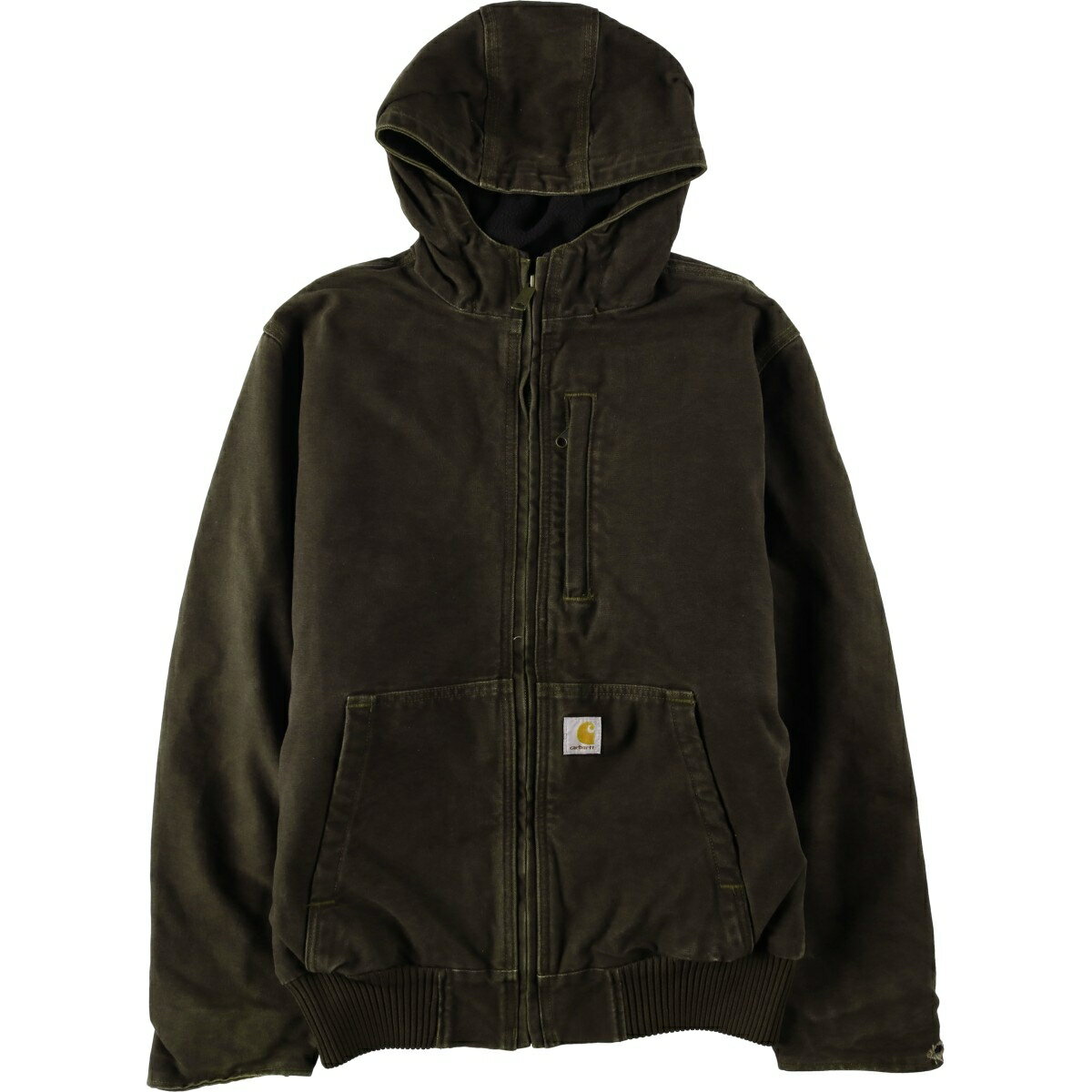 Rakuten - 古着 カーハート Carhartt FULLSWING アクティブジャケット 中綿入り ダックフルジップパーカー メンズM相当 /eaa636555 【中古】 【260425】